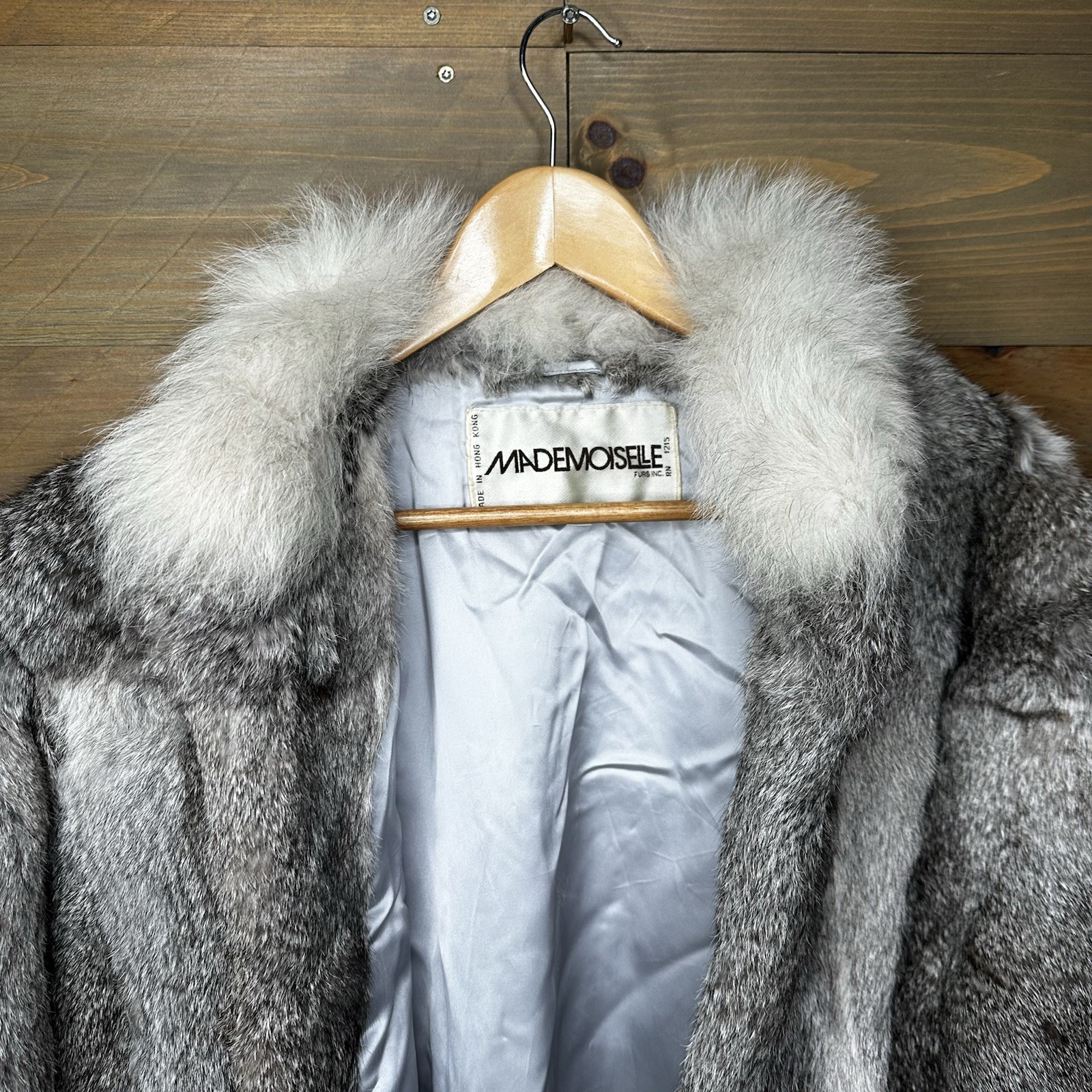Vintage Mademoiselle Furs Real Rabbit Fur Jacket Coat Women’s Size MEDIUM