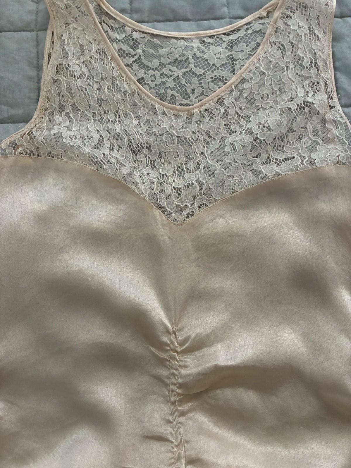 Antique/Vintage c 1929 Wedding Dress plus original photo