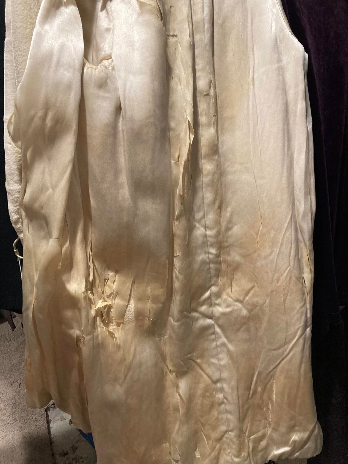Gorgeous 1920 – 1930’s Art Deco Sheared Ermine ? White Fur Flapper Coat SM