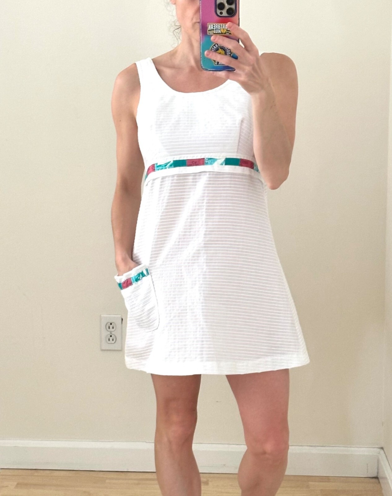 Vintage 70s Handmade Tennis Sundress Tenniscore Meets Retro Chic
