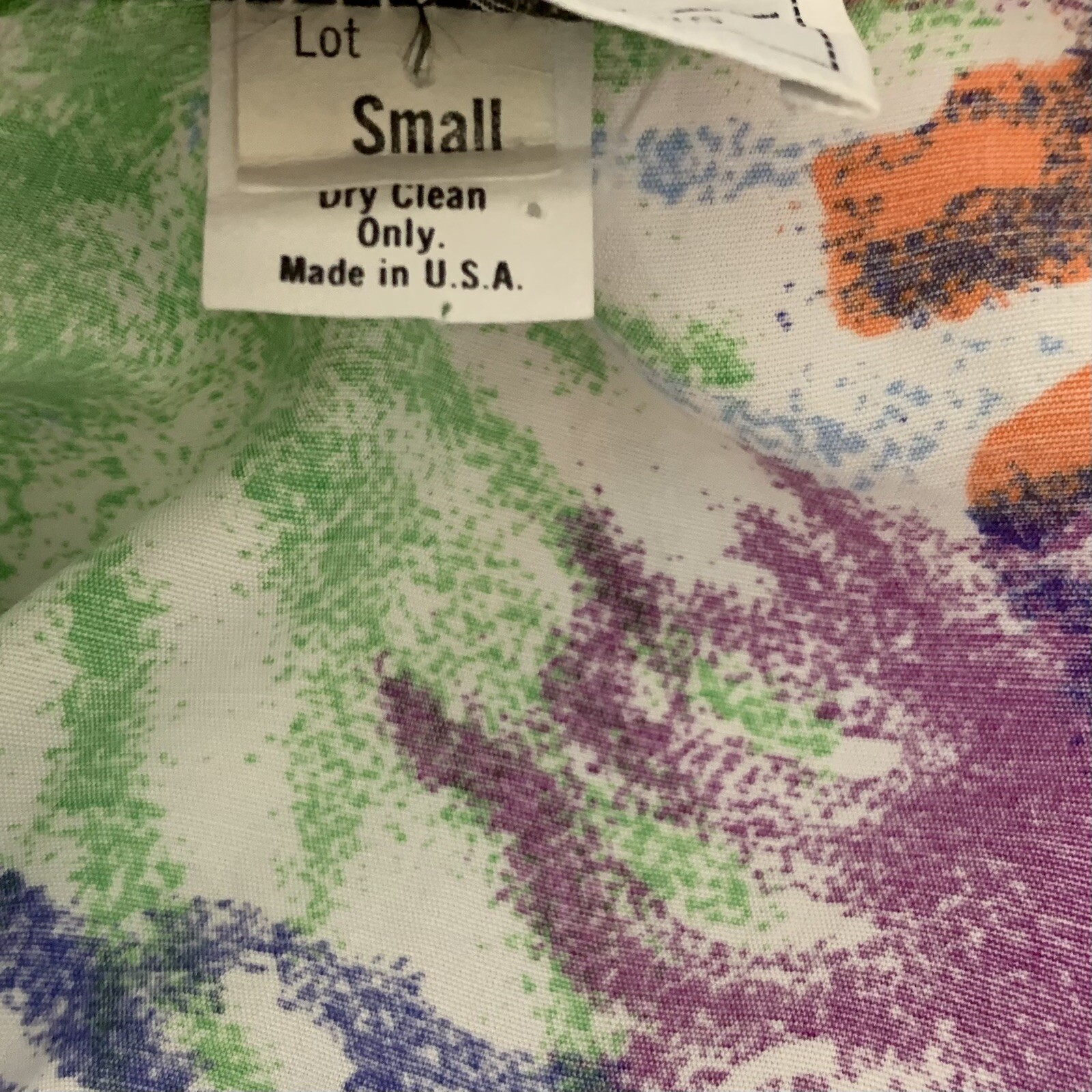 Vintage Dress Size Small Sacha Khan Shift Tank Knee Length Multicolor Floral