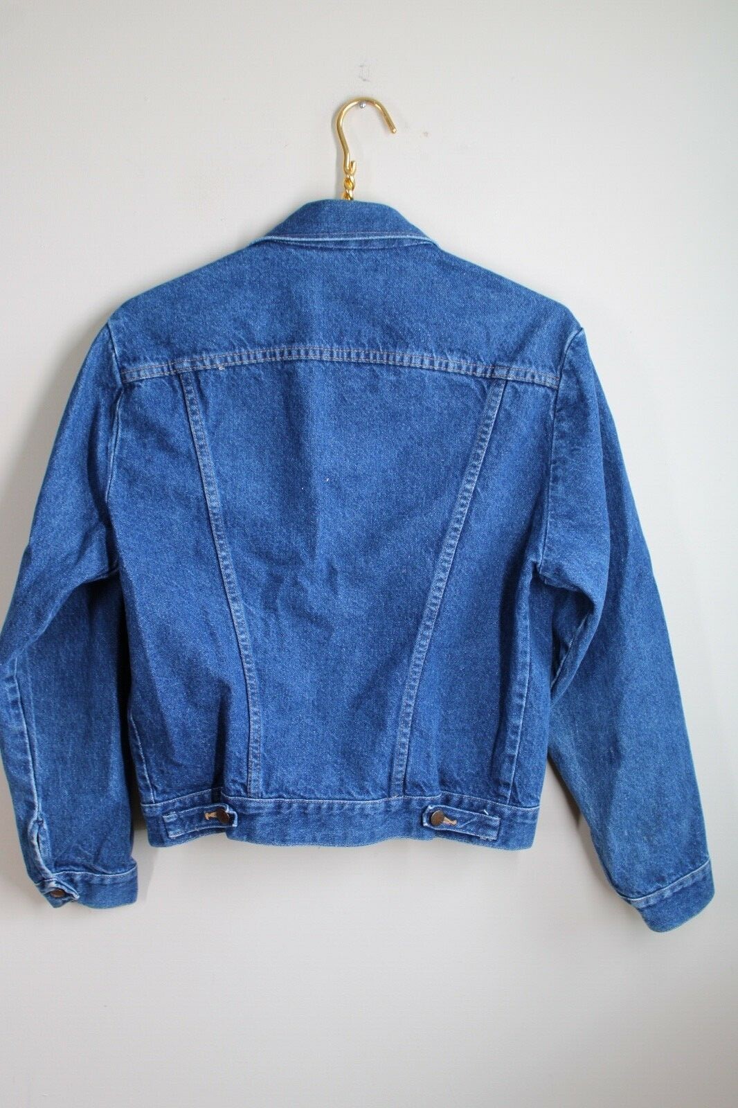 Vtg Rustler M Blue 13 oz Denim Jean Button-Front Jacket Unisex SJ2