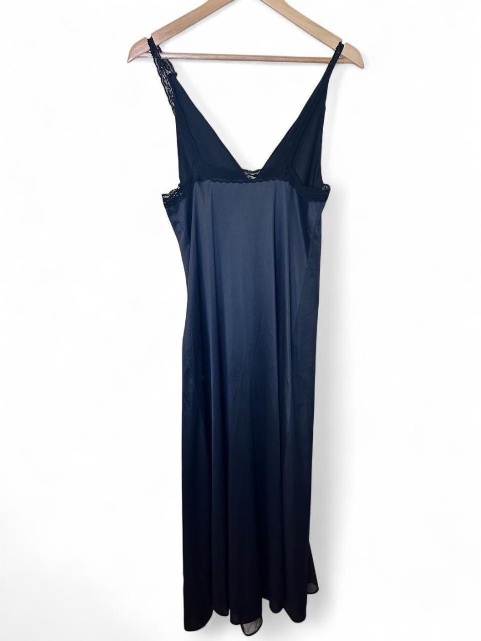 Glydons of Hollywood Vintage Glam Black Night Gown Negligee