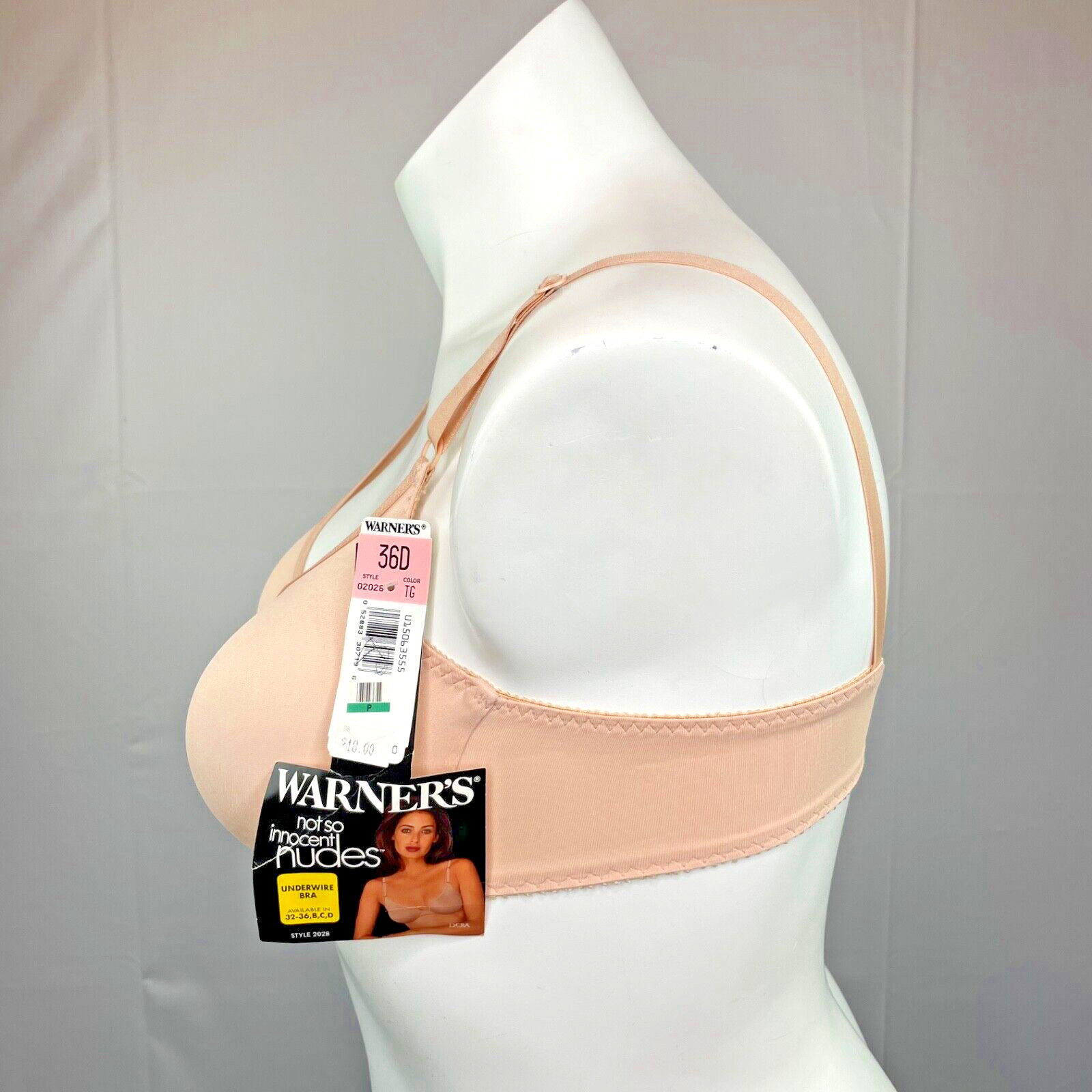 Warner’s 2028 Not So Innocent Nudes Soft Cup Seamless Full Coverage UW Bra 36D