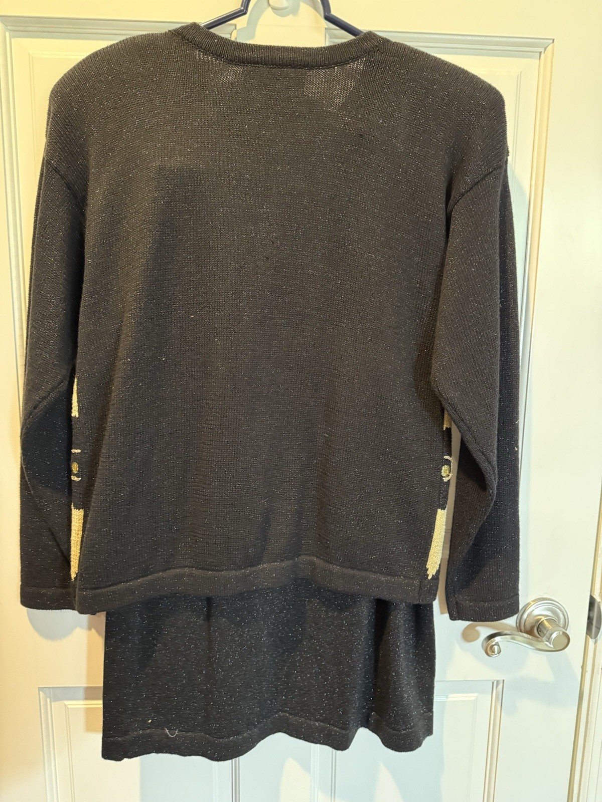 VTG Richard Sport NWT Sweater A-line Skirt Set Women’s Small Metallic & Cotton