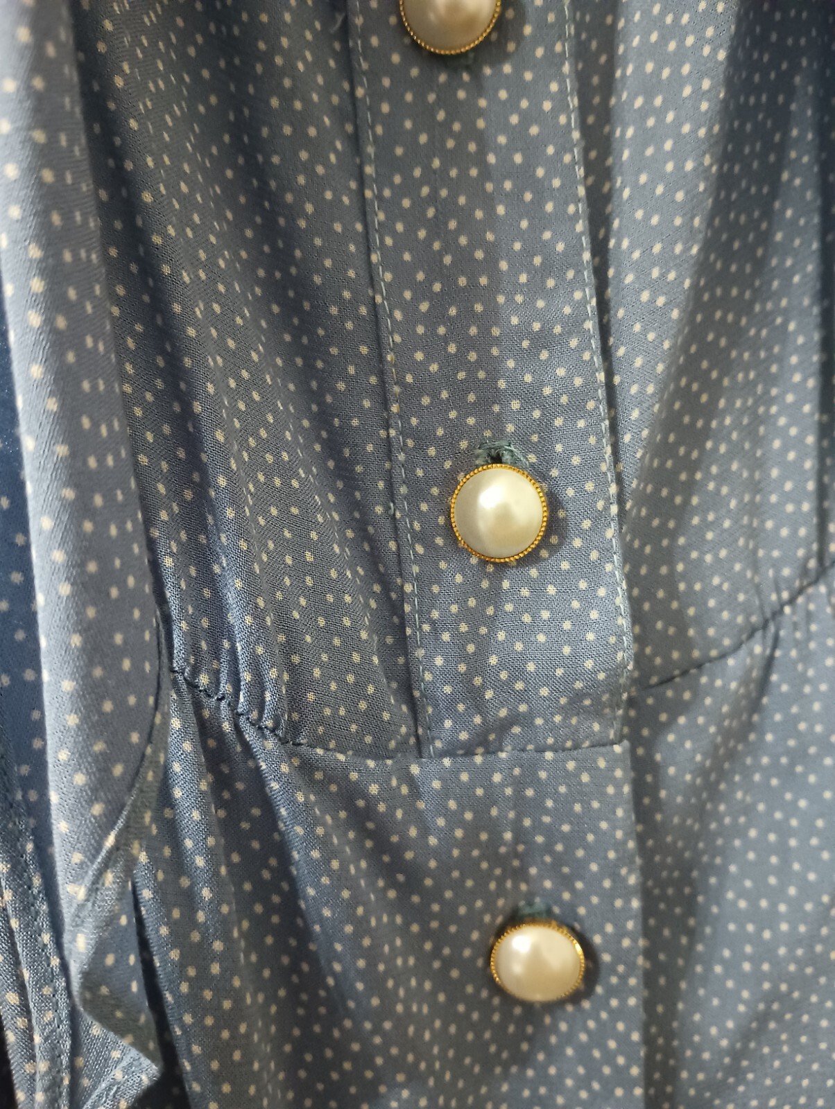 Vintage Brooks Brothers Womans Button Up Dress w/ Belt Size 10 Blue 🔥🔥
