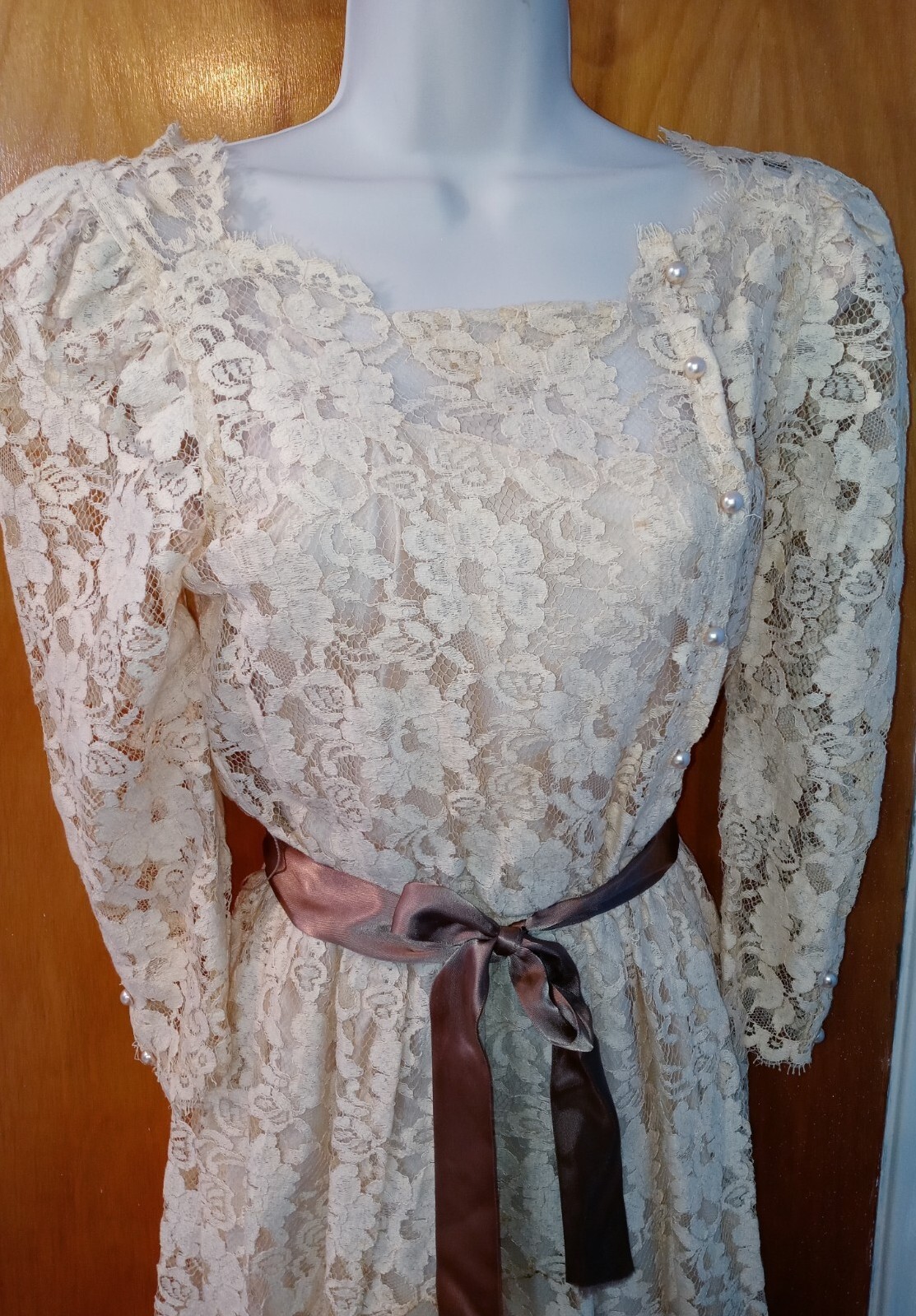 Stunning Vintage Lace Dress Costume Photo Shoot Cachet by Bari Protas Sz 5/6