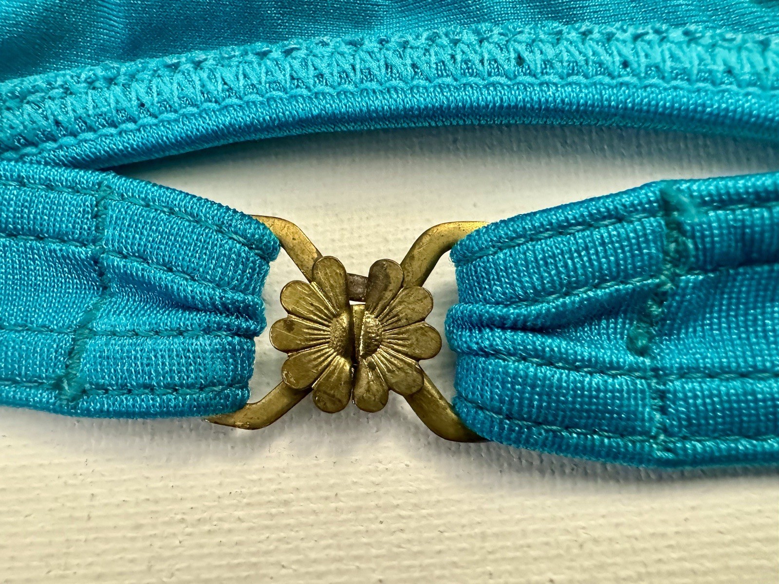 Triumph: European, Vintage, 2 Piece Swimsuit, Bright Teal (Medium)