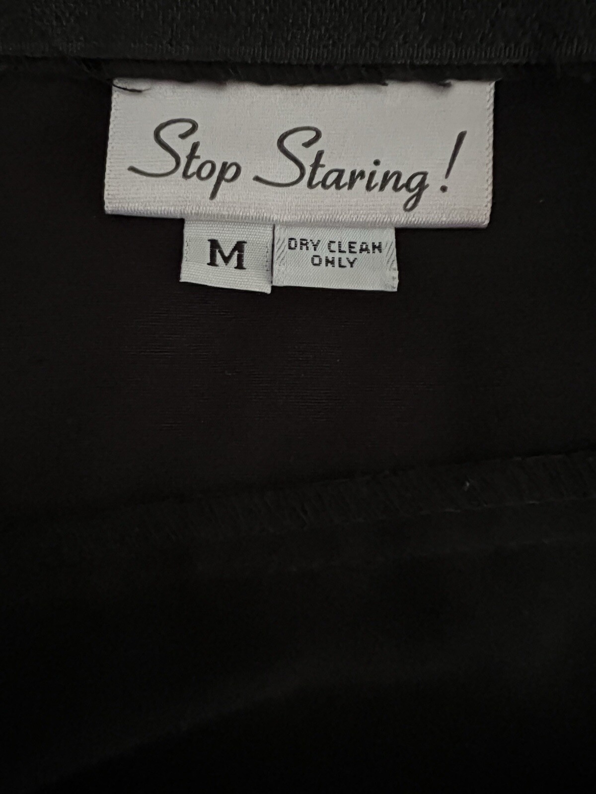 Vintage Stop Staring 50s Inspired Black Pinup Halter Swing Dress, M, USA