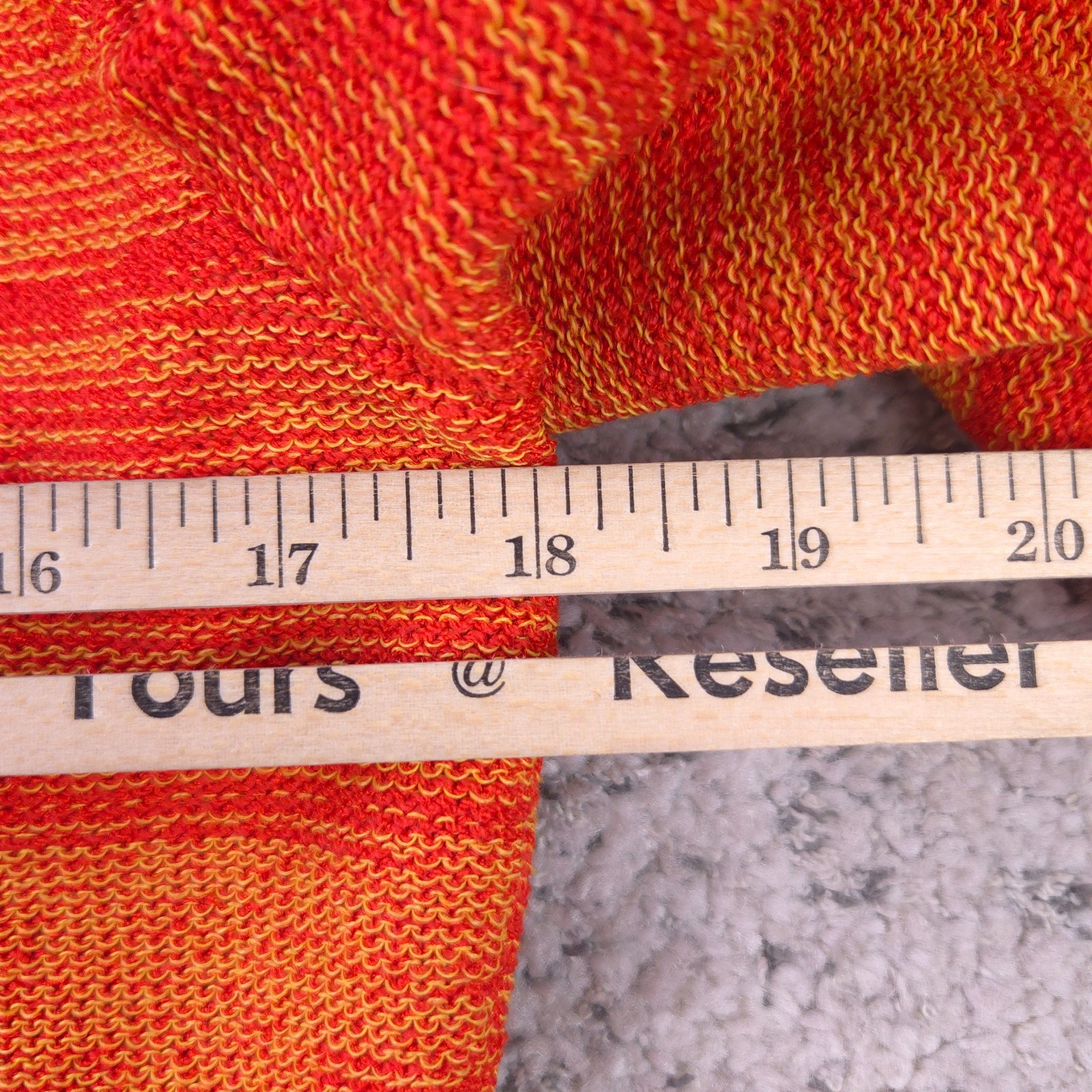 VTG Steve Fabrikant Bergdorf Goodman Jacket Size S M Petite Knit Orange Wool GUC
