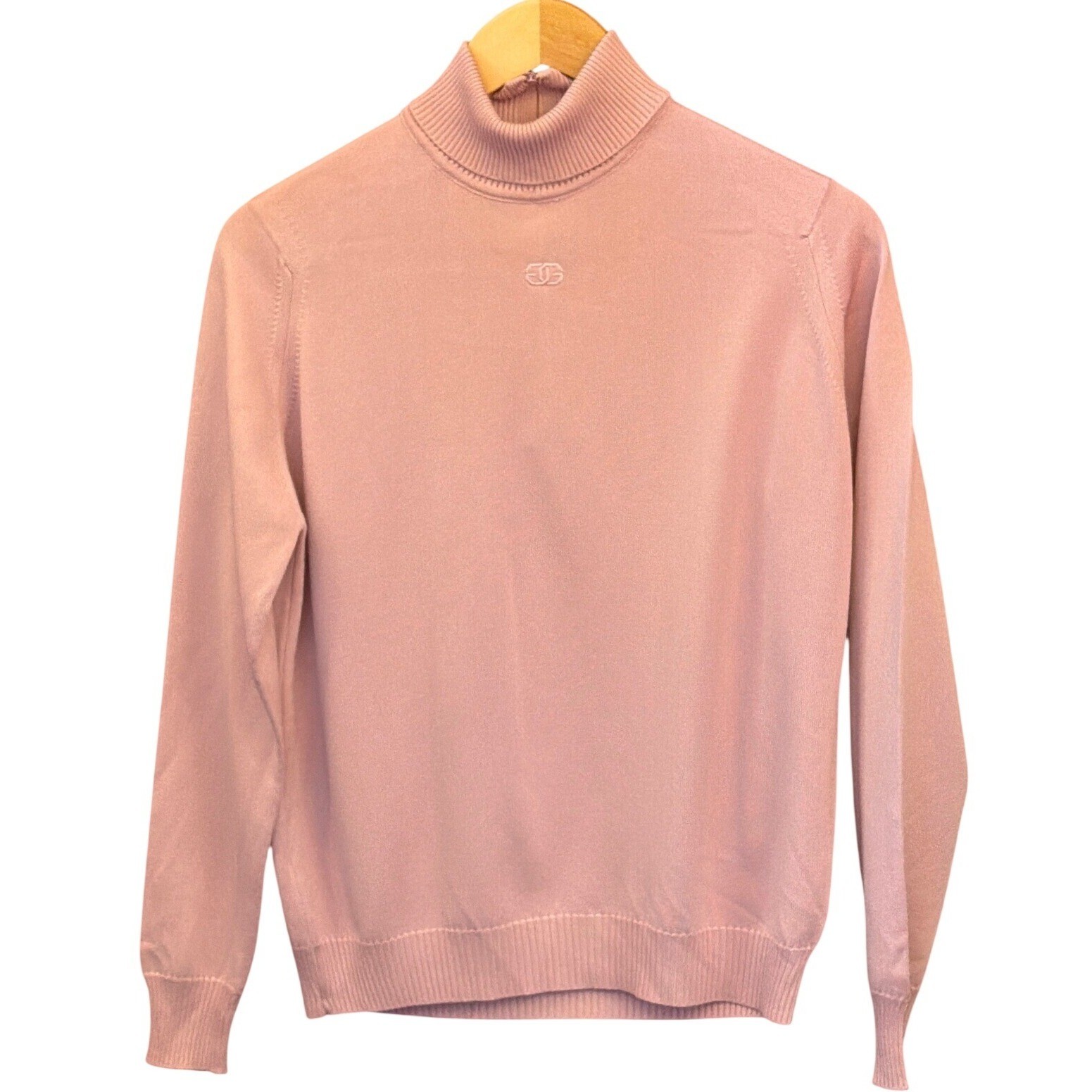 Vintage Givenchy Sport Turtleneck Sweater Quiet Luxury Old Money Coquette Pink