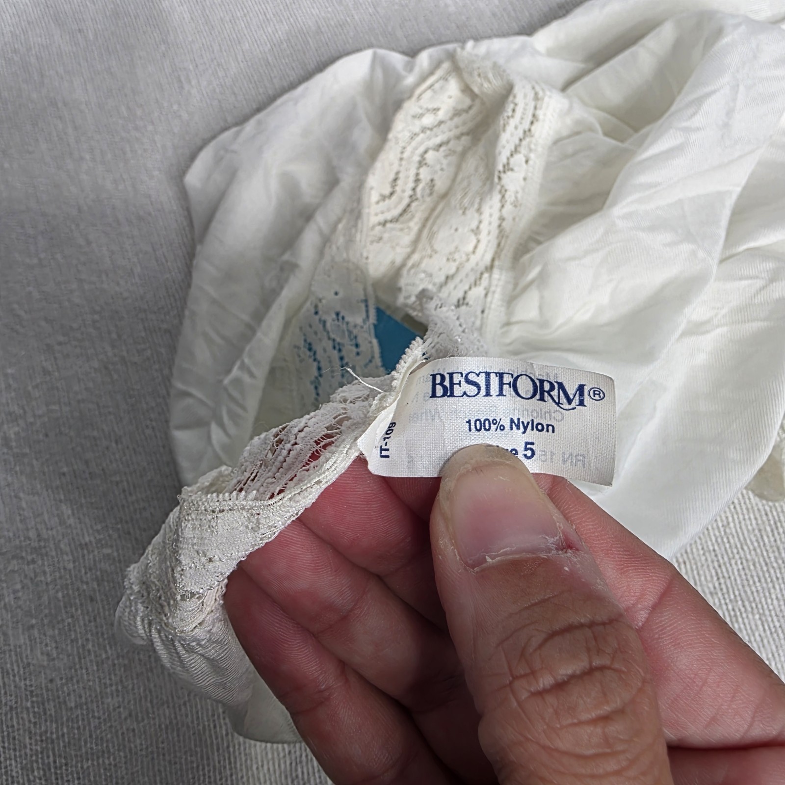 Vintage Bestform White 100% Nylon High Rise 'Granny Panties’ NWT! Size 5