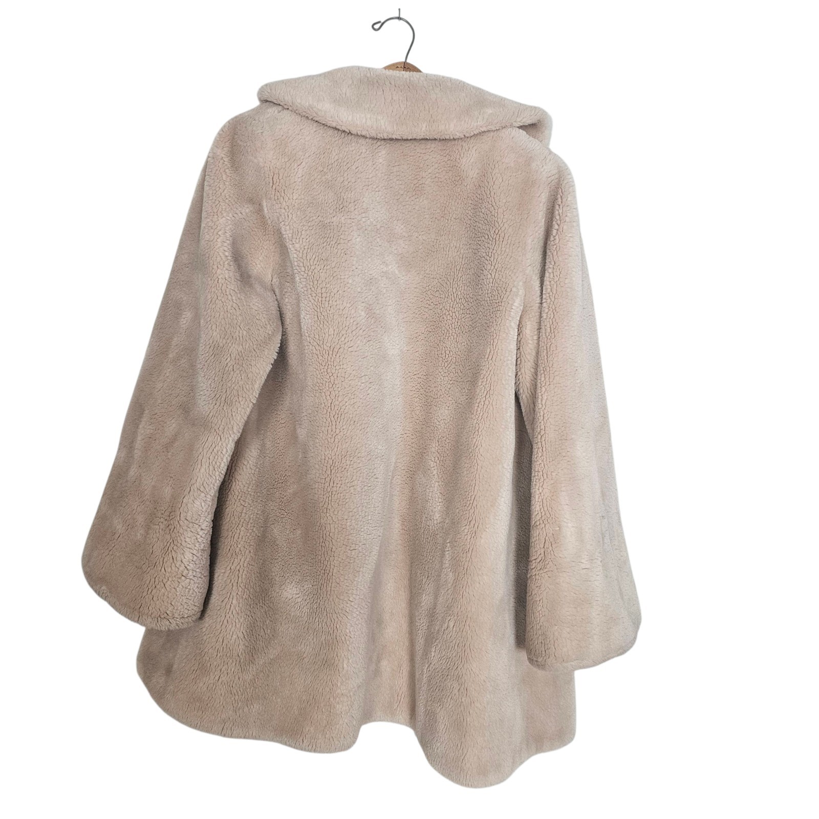 Vintage 1950s Imperial O’llegro by Sportowne Cream Faux Fur Coat Size M