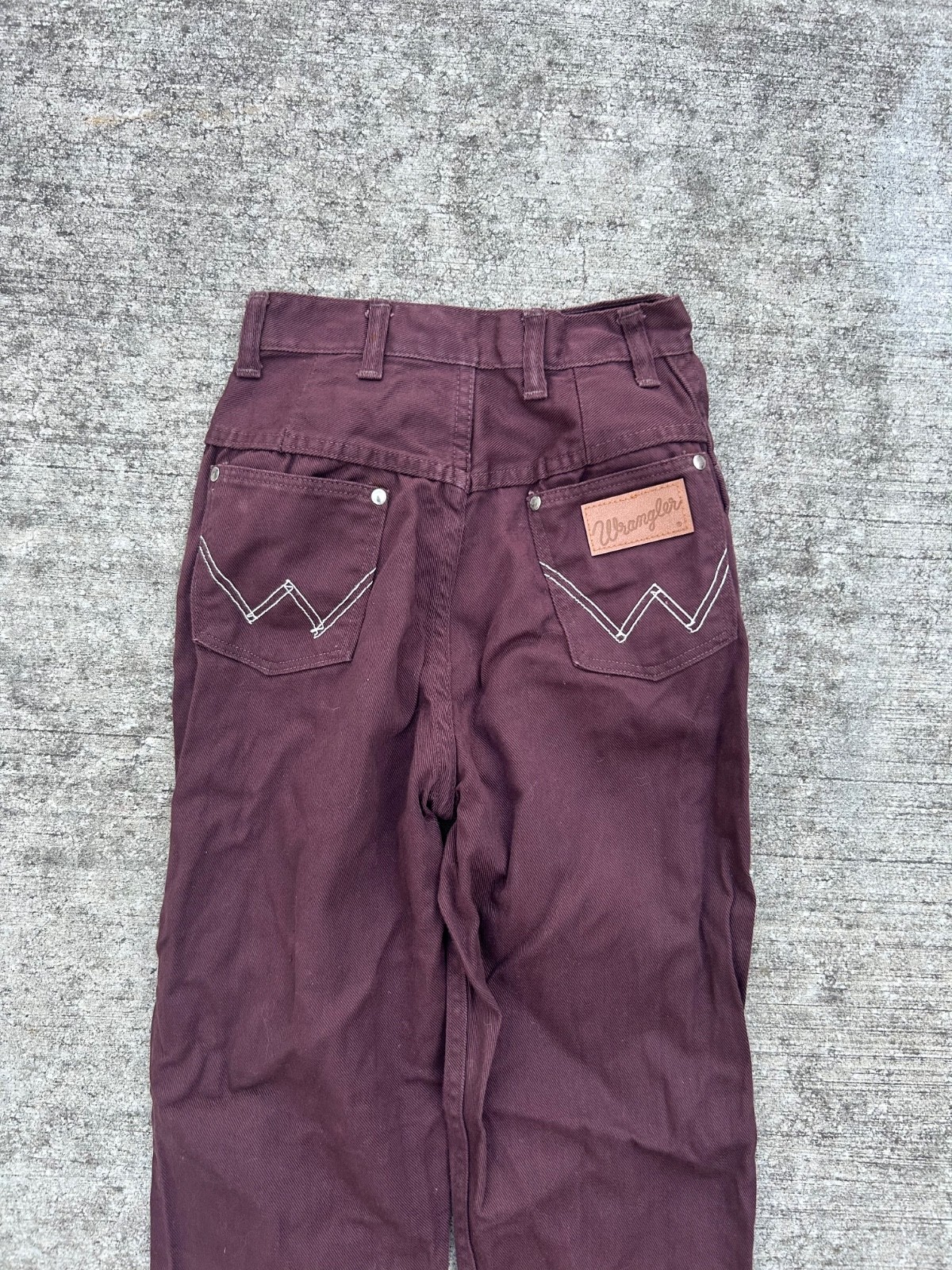 Vintage 60s/70s Wrangler Sanforized Misses Size 9/10 Regular USA Jeans 20×27