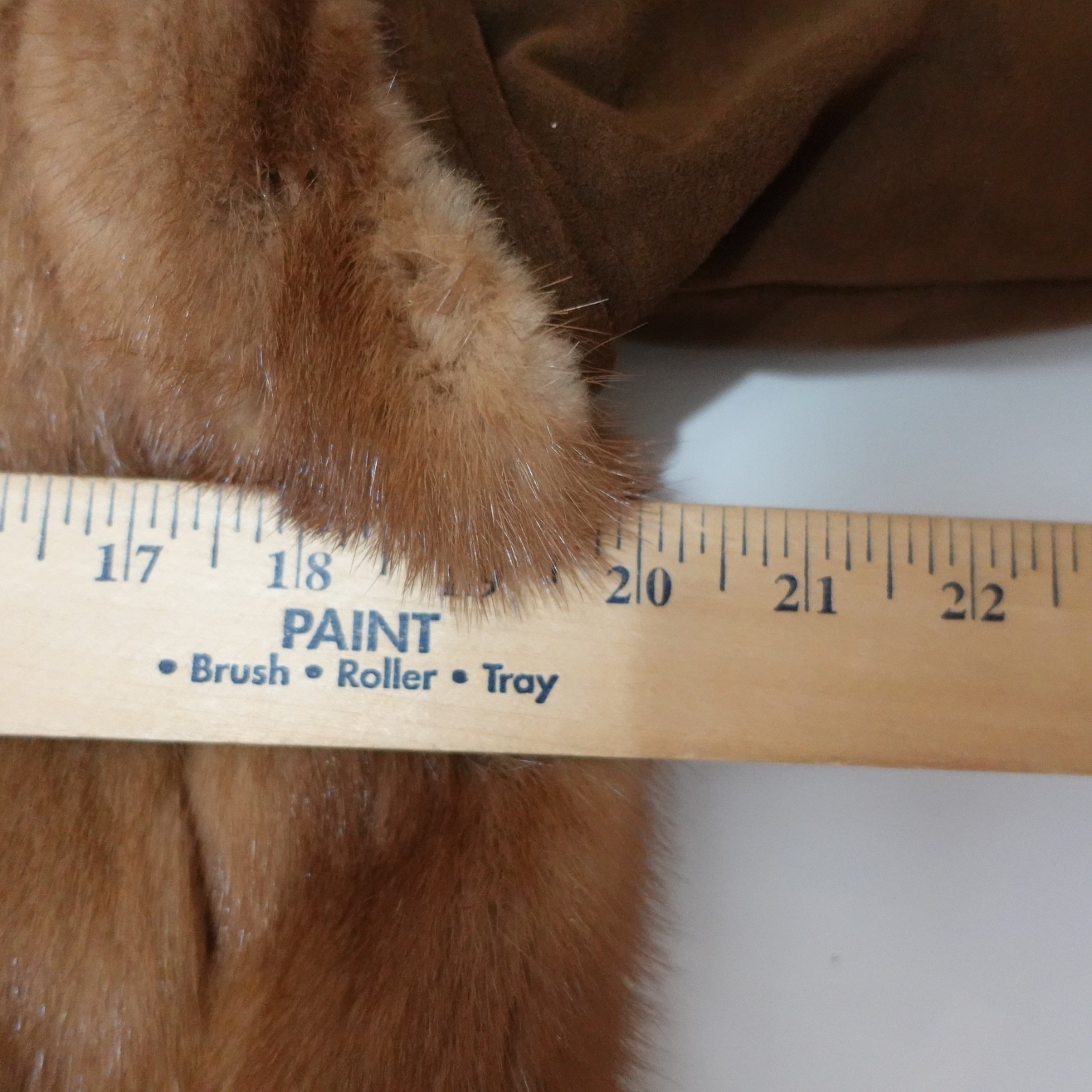 Vintage 90s Vincent’s Indiana Brown Mink Fur Coat Women’s M Removable Sleeves