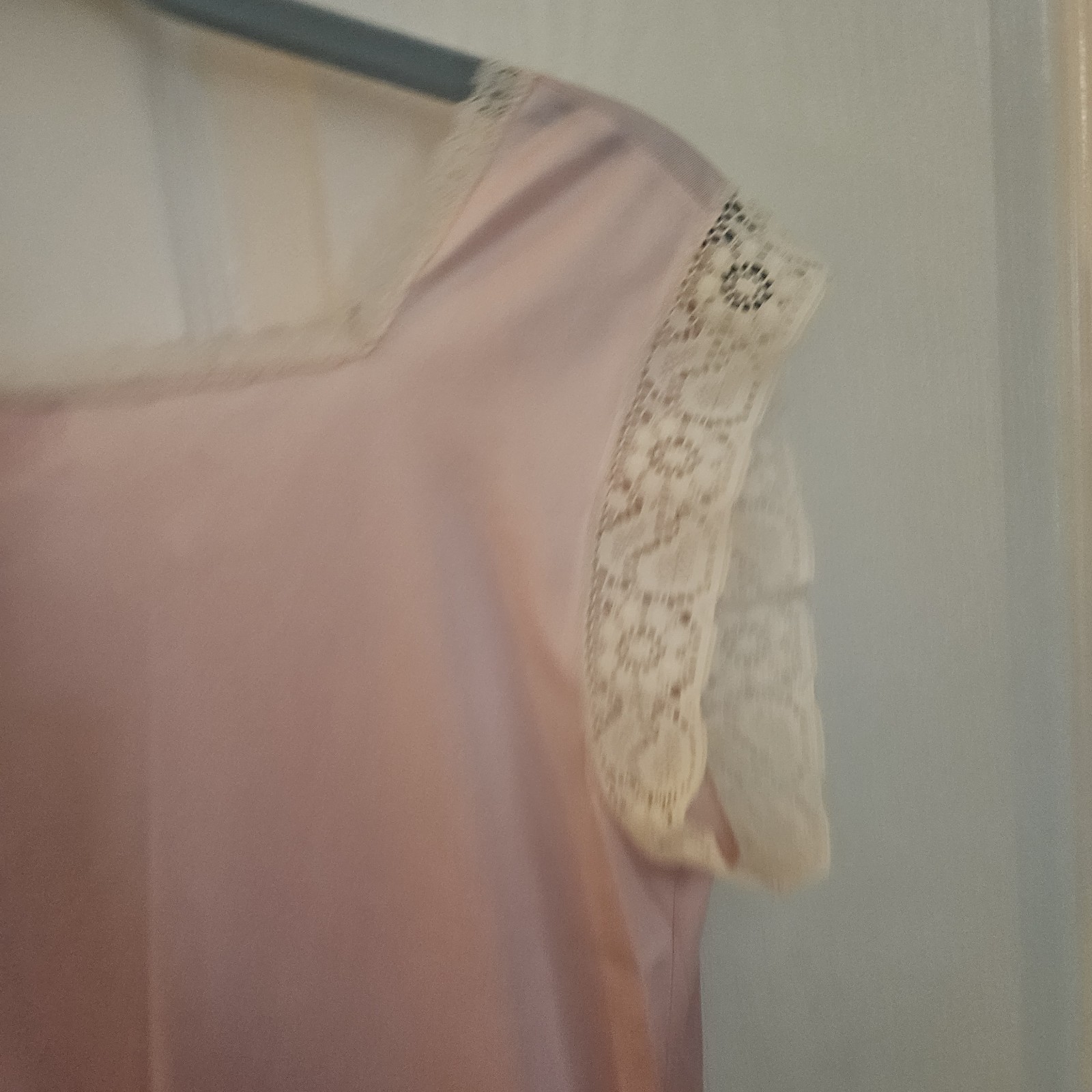 Vtg Lingerie MAIDENFORM DREAMWEAR Dusty Rose Pink Sm Med NIGHT GOWN Dress USA