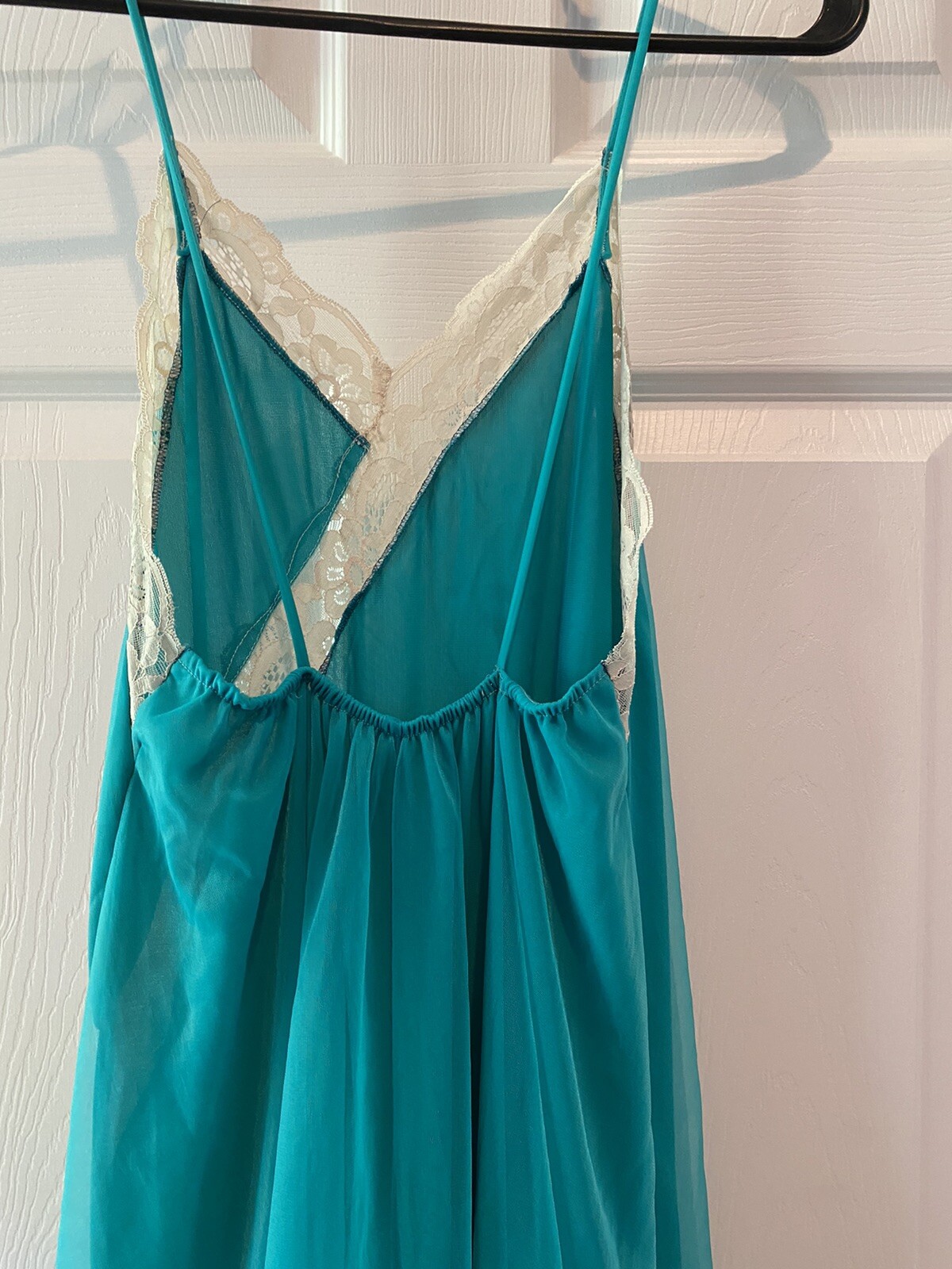 Vintage Intime California Sheer Chiffon 2 layer Nightgown Timeless design Gown M