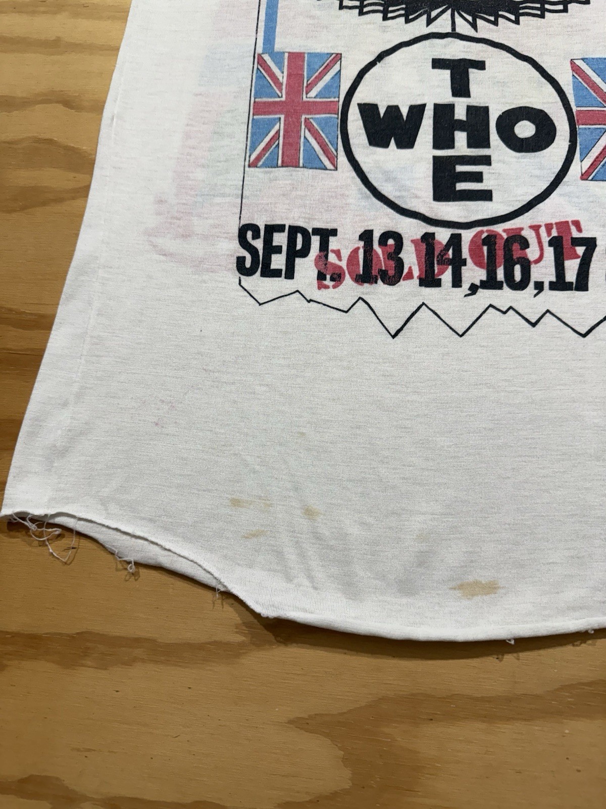 Vintage 70s 80s The Who Raglan Shirt Long Live Rock Tour Band Concert L
