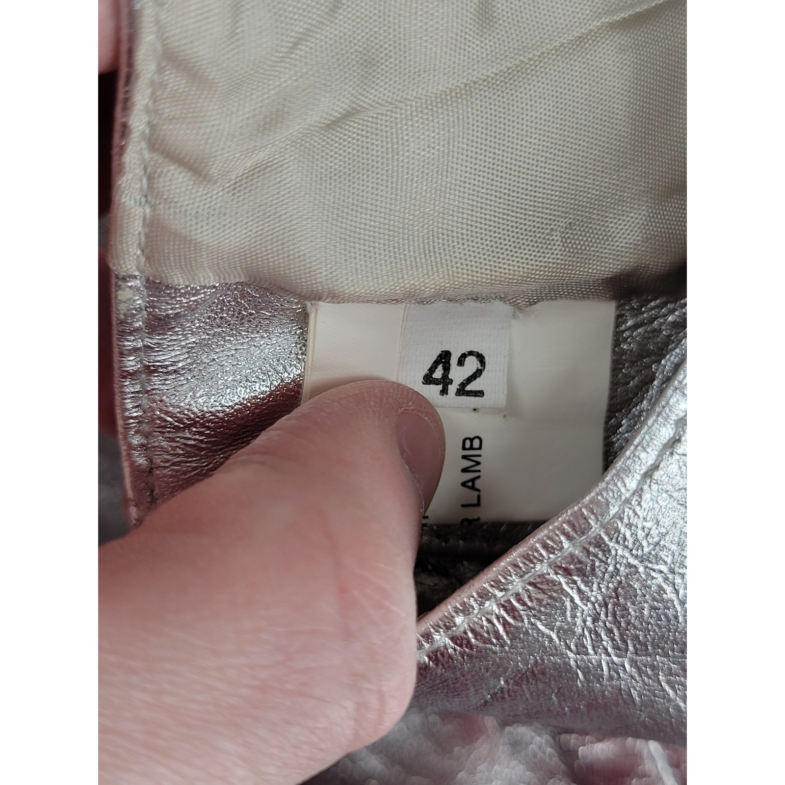 Thierry Mugler Silver Metallic Lamb Leather Yoke Cropped Vest High Neck IT 42