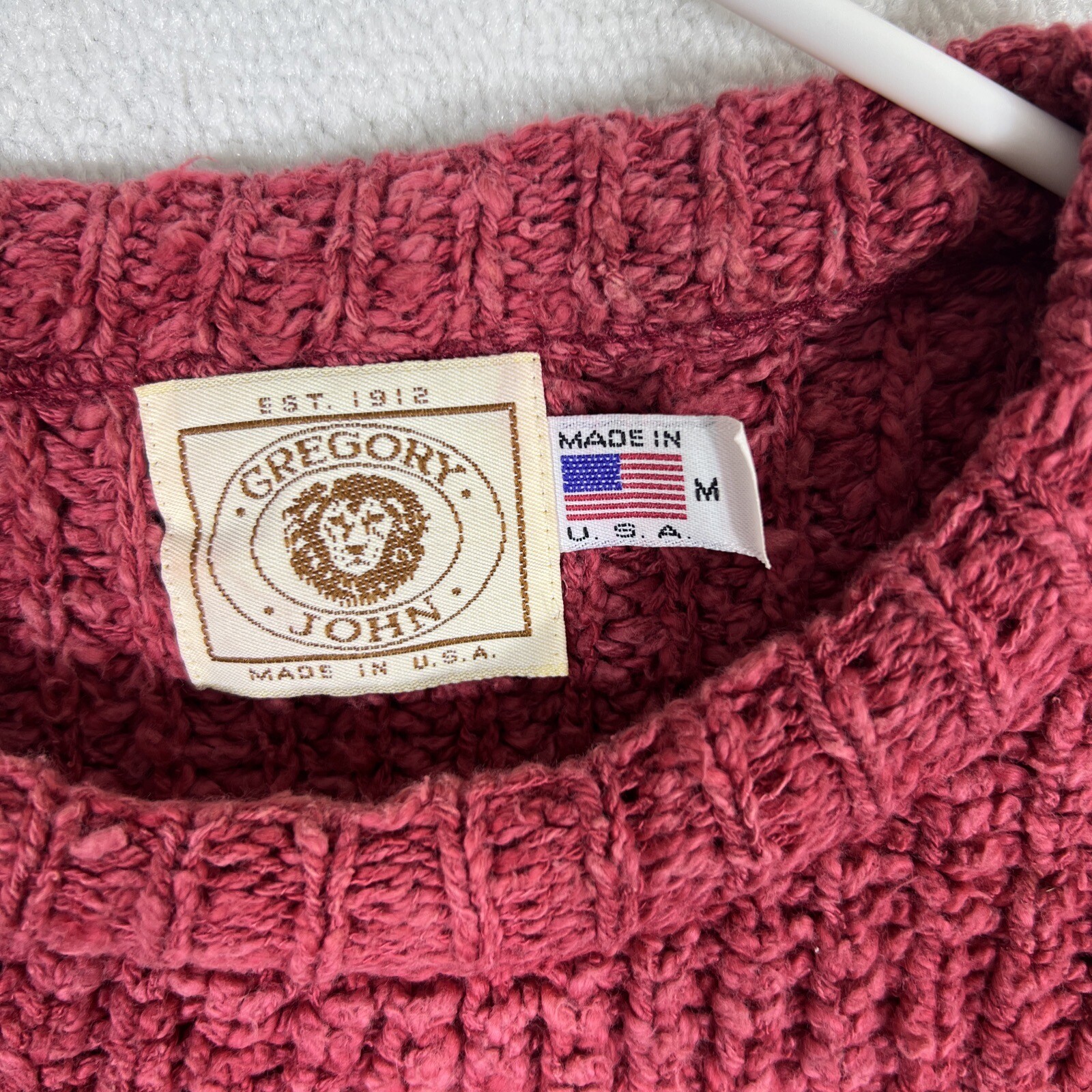 Vintage Gregory John Pullover Sweater Womens Medium Made In USA Normcore