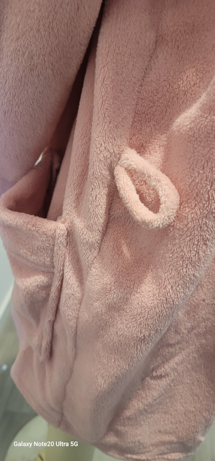 Victorias Secret PINK Plush Logo Wrap Short Soft Cozy Plush Robe Light Pink XS/S