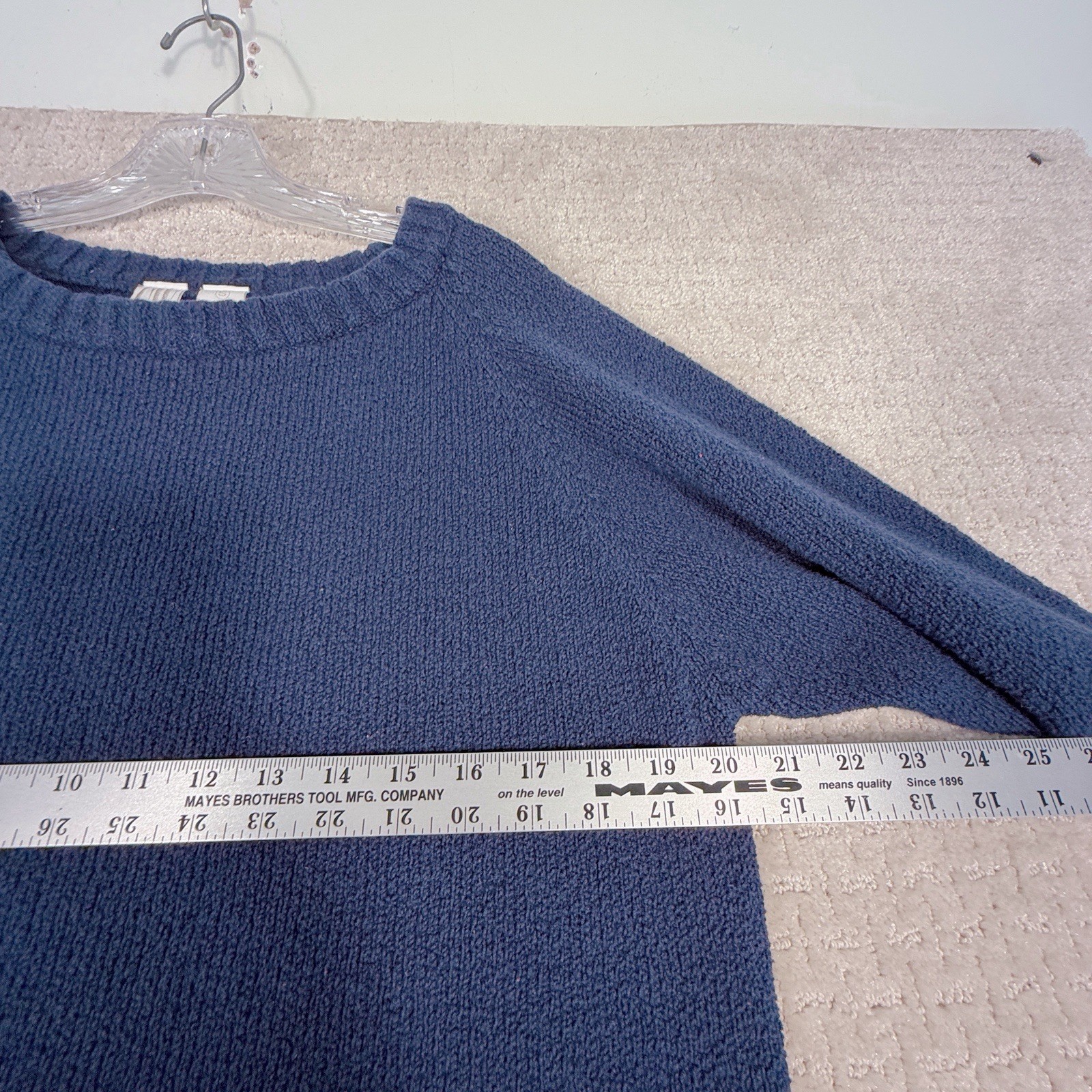 Vintage Clifford & Wills CW Blue Terry Tunic Sweater Sz Large New In Packaging