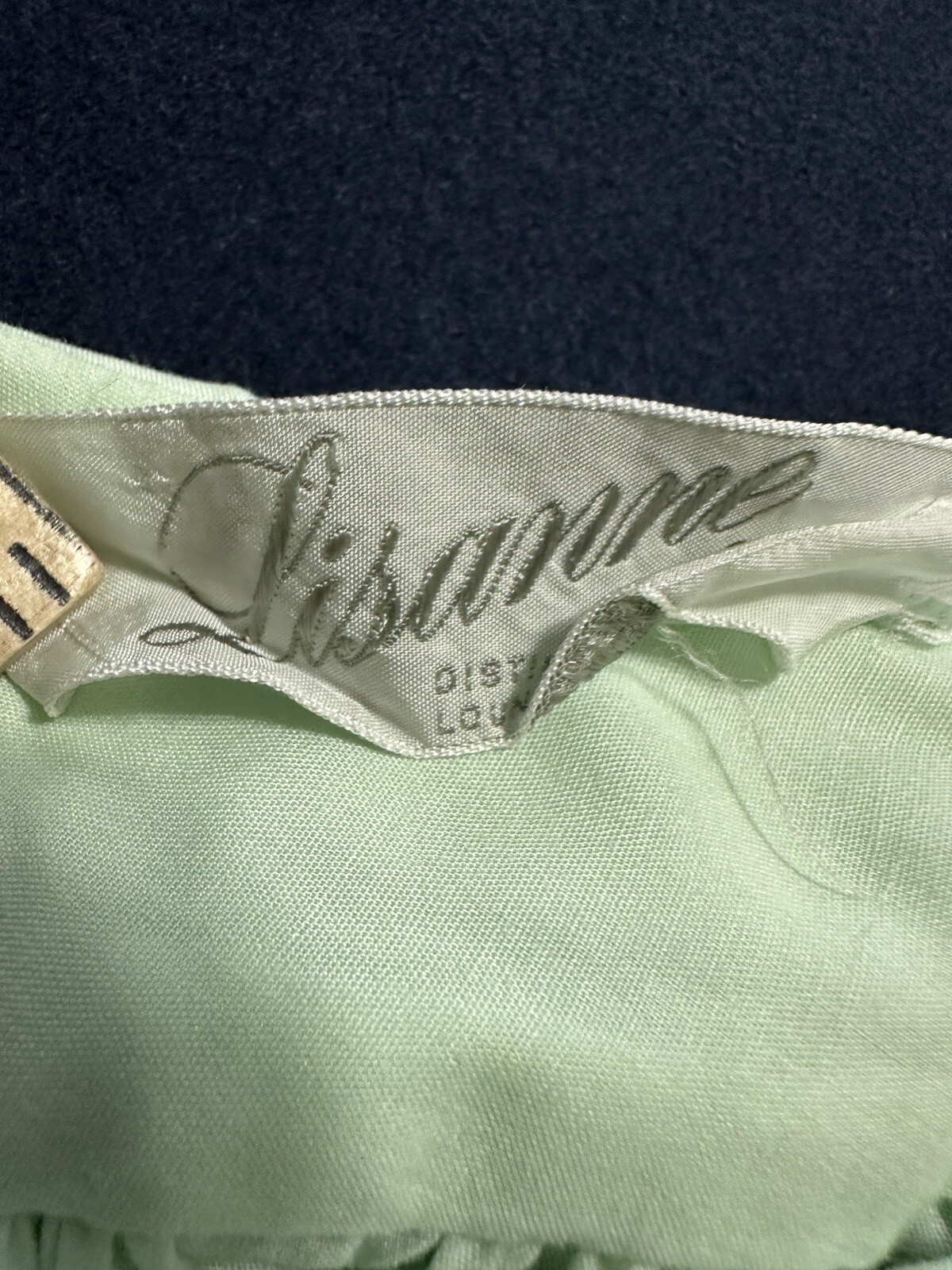 Vintage Lisanne Distinctive Pastel Green Loungewear Womens House Dress Robe