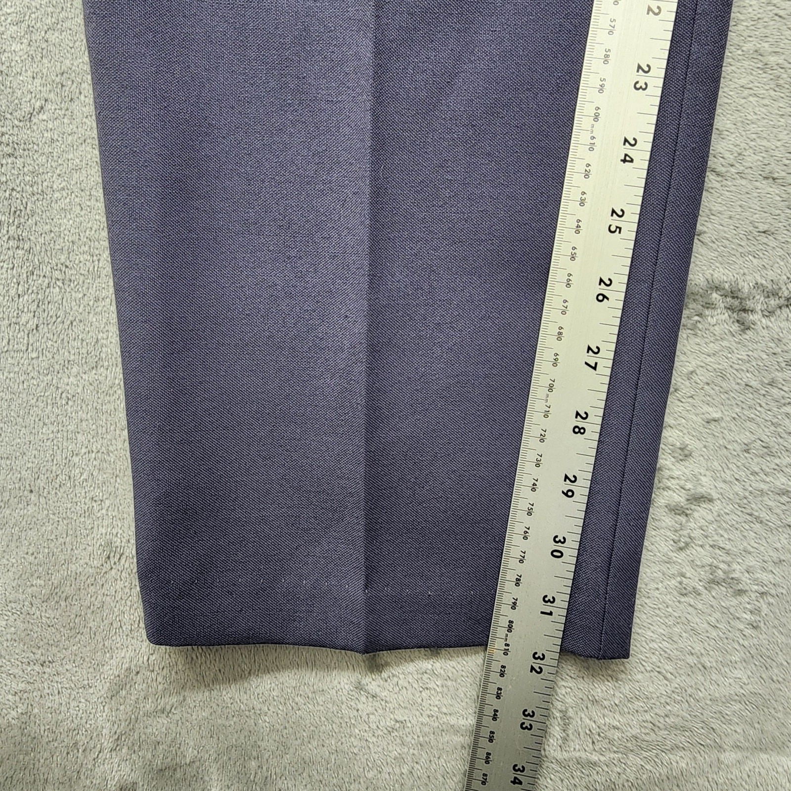 Vintage 80s Smart Parts Pants Womens 13 Blue High Rise Pleated Straight Tapered