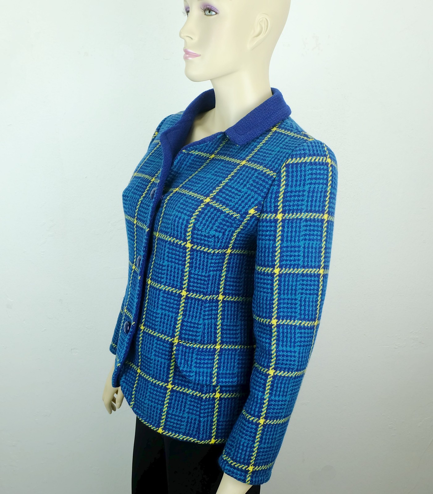 Short JACKET costume jacket size 38 Fabiani Italy Tissus Nattier Paris 1960s