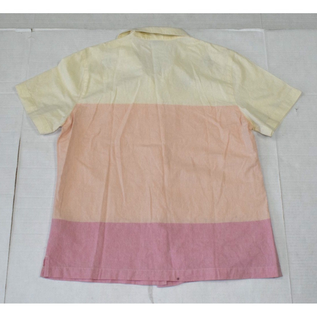 Vintage Shirt Basic Editions Size S 90s 3 Tone Peachy Pink Embroidered Flowers