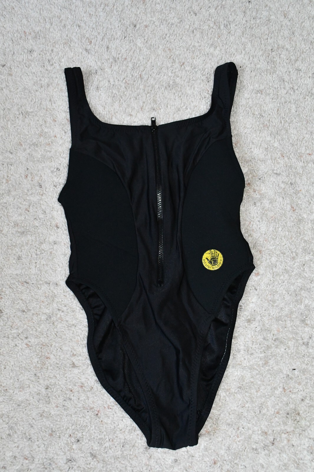 VINTAGE 1980’s 1990’S BLACK LYCRA SPANDEX NYLON NEOPRENE BODY GLOVE SWIMSUIT