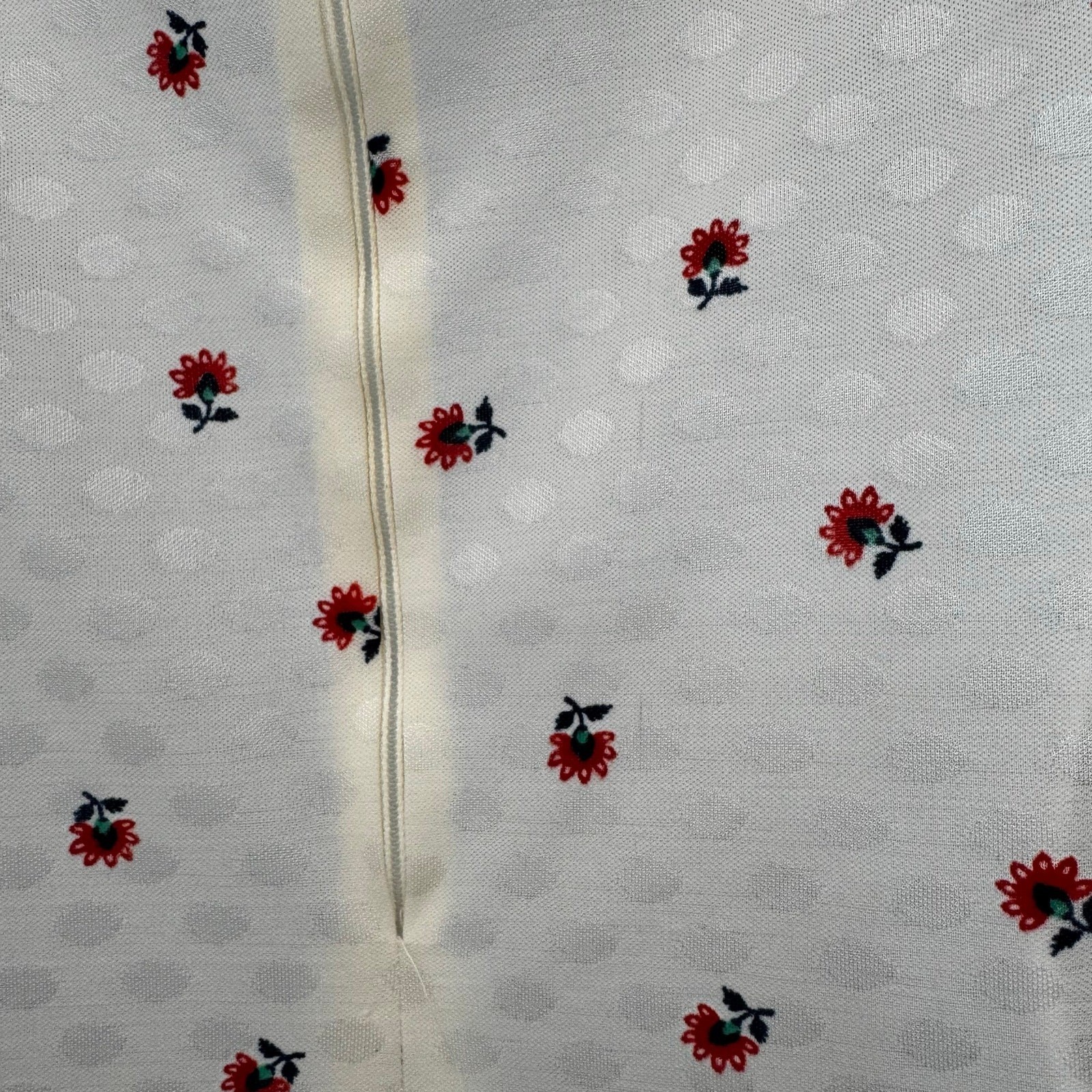 Vintage Sleeveless Floral Mock Neck Blouse Small 70s Union Made Shell Rose Retro