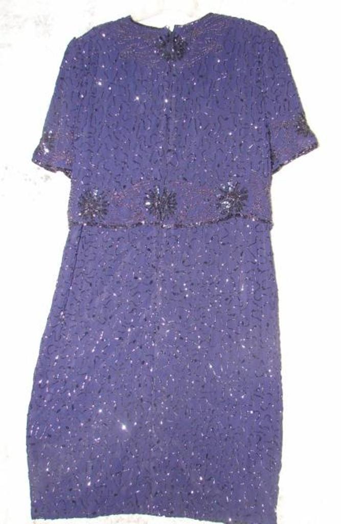 Vintage Brilliante by J A Beaded and Sequence Dress Size Large