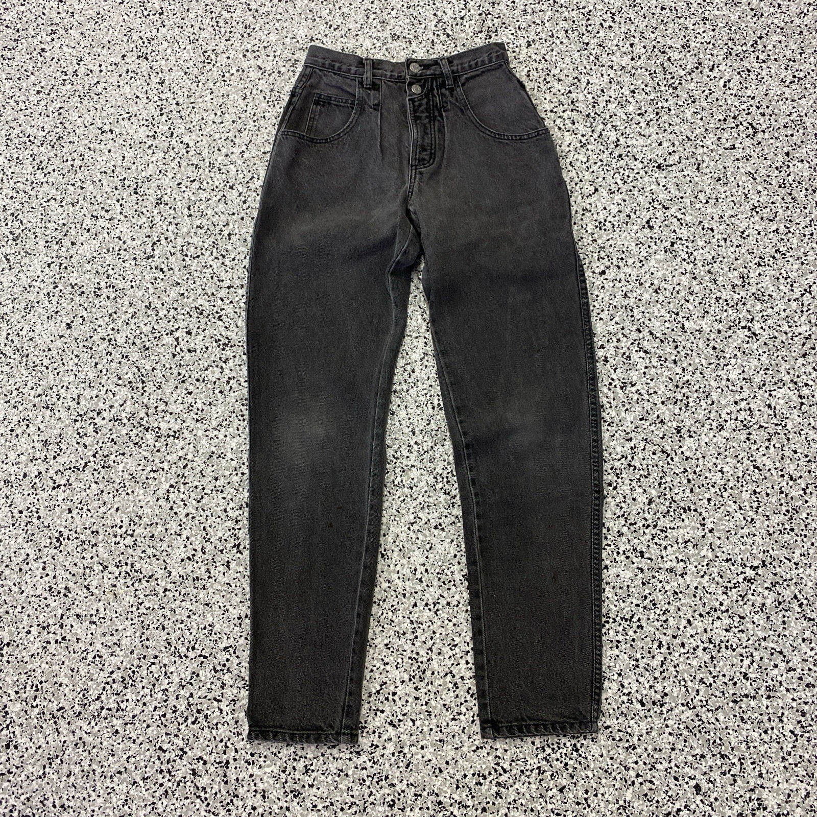 Vintage Guess High Rise Black Jeans Sz 28(25×32) Women’s 90s USA Made