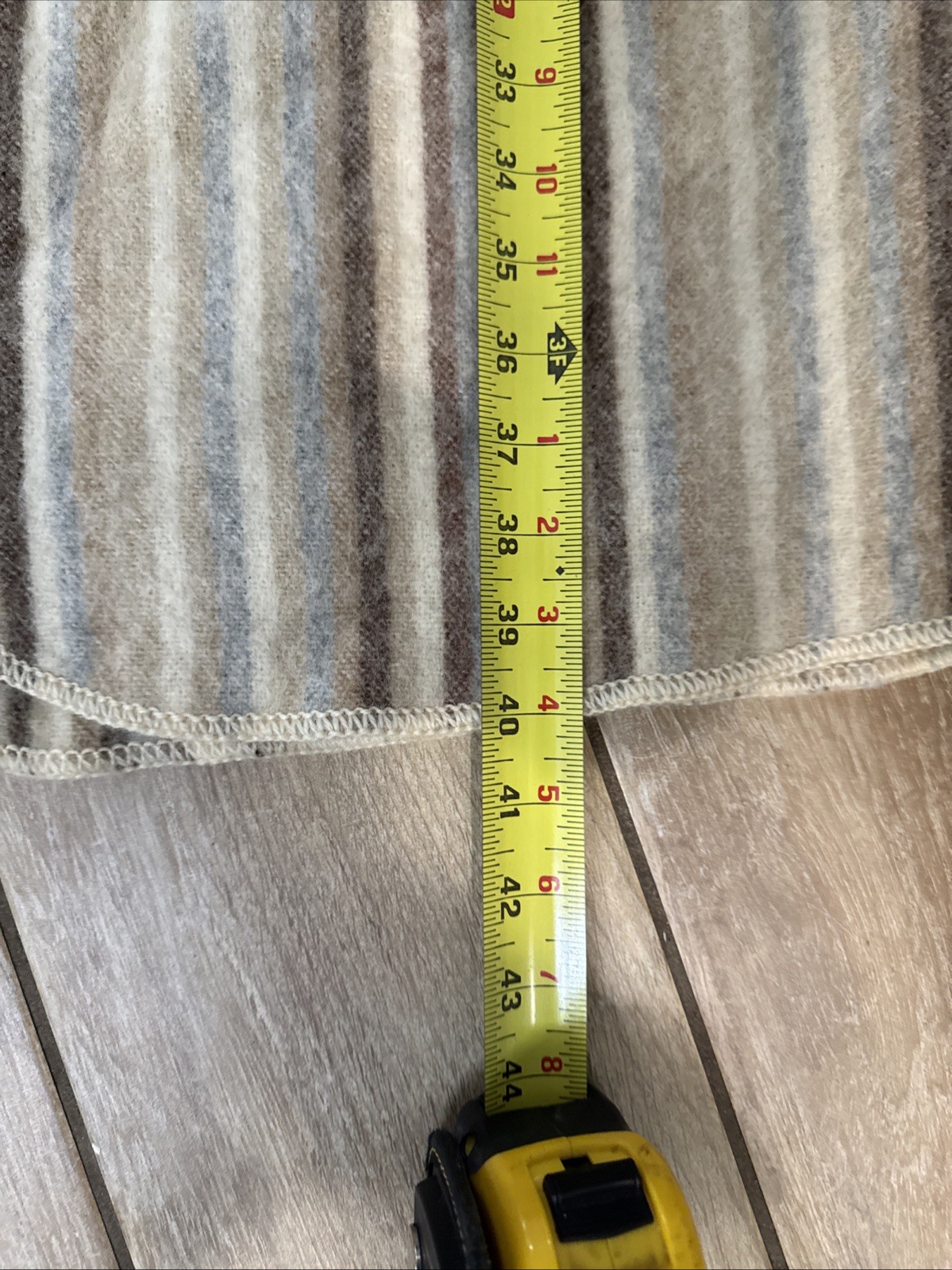 Vintage 70s Casa de Lana Wool Striped Hooded Coat Tie Sz 7 HTF pl