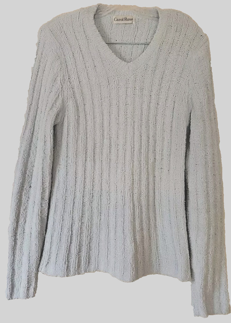Carol Rose Vintage Sweater Pullover Very Soft Powder Blue -Size Tag Missing