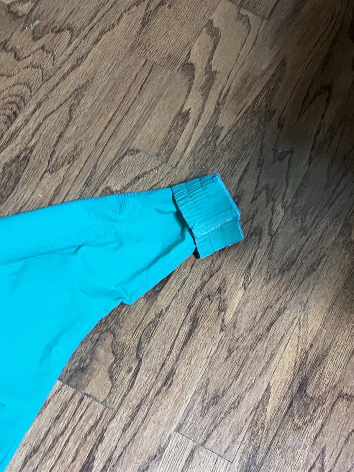 Vintage 80s UZZI Teal Jacket Women’s M Batwing Dolman Sleeve Snap Front Retro