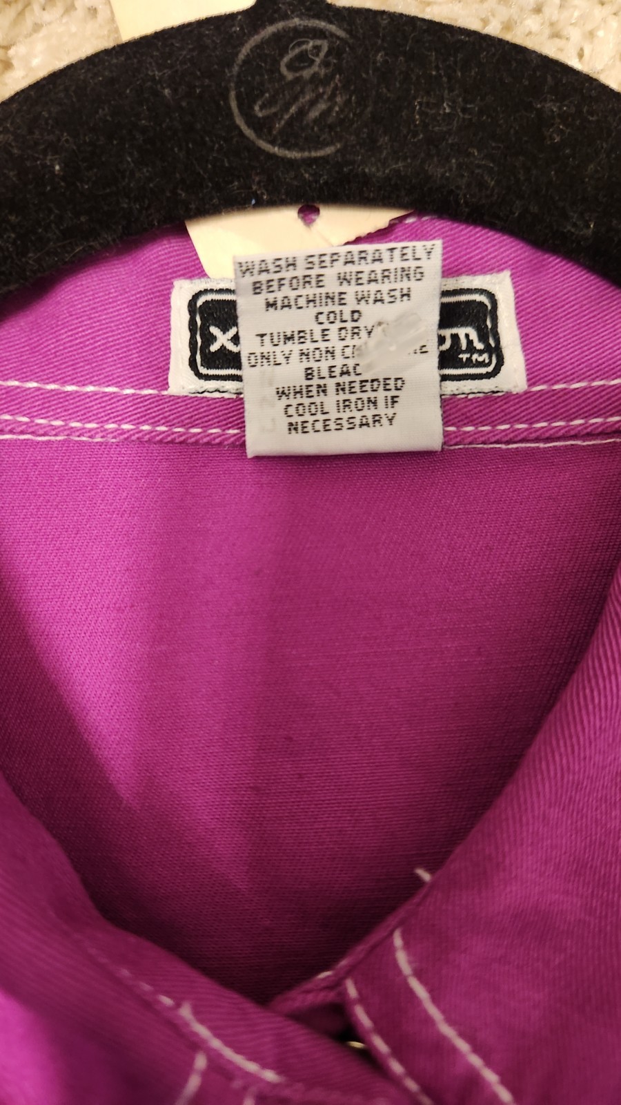VTG Y2K Xhilaration Magenta Color Utility Dress Size M Snap Closure Short Sleeve