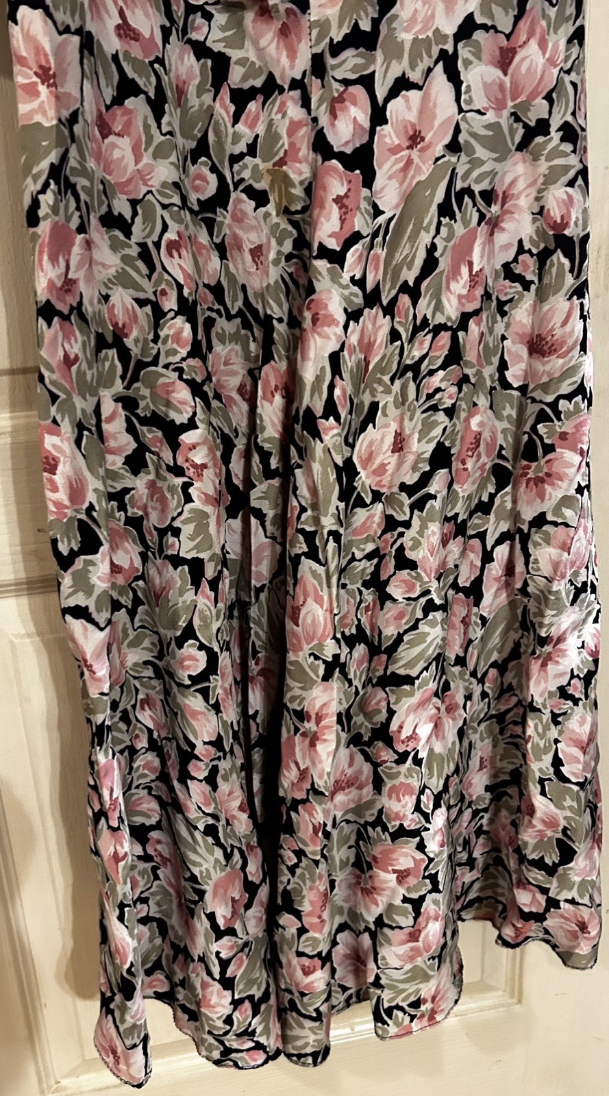 Vintage ED Michaels Secretary Dress 11/12 Belted Floral Modest Feminine