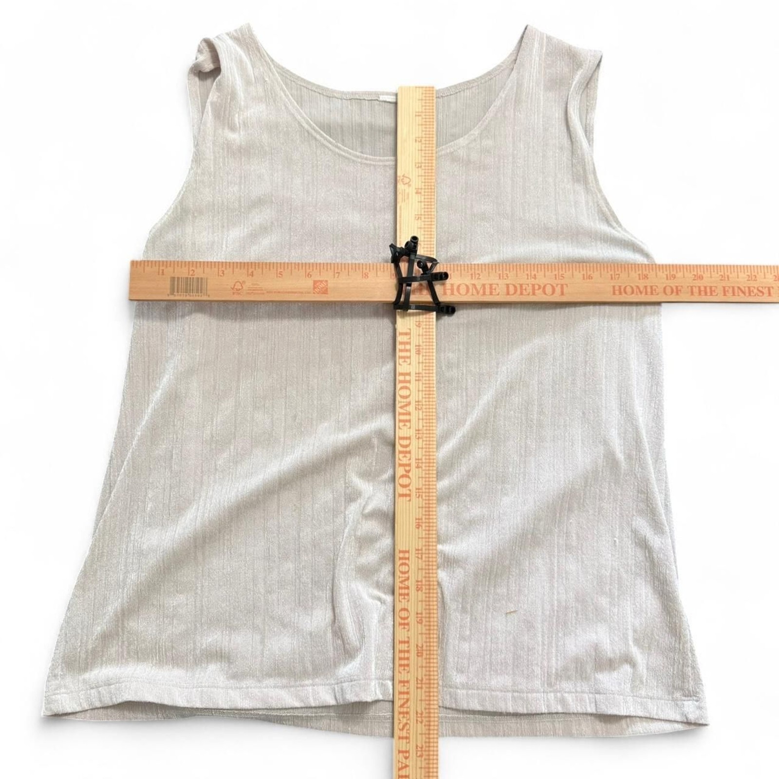 Vintage C.O.C U.S.A. XL Shimmer Ribbed Two-Piece Set: Open Cardigan & Tank Top