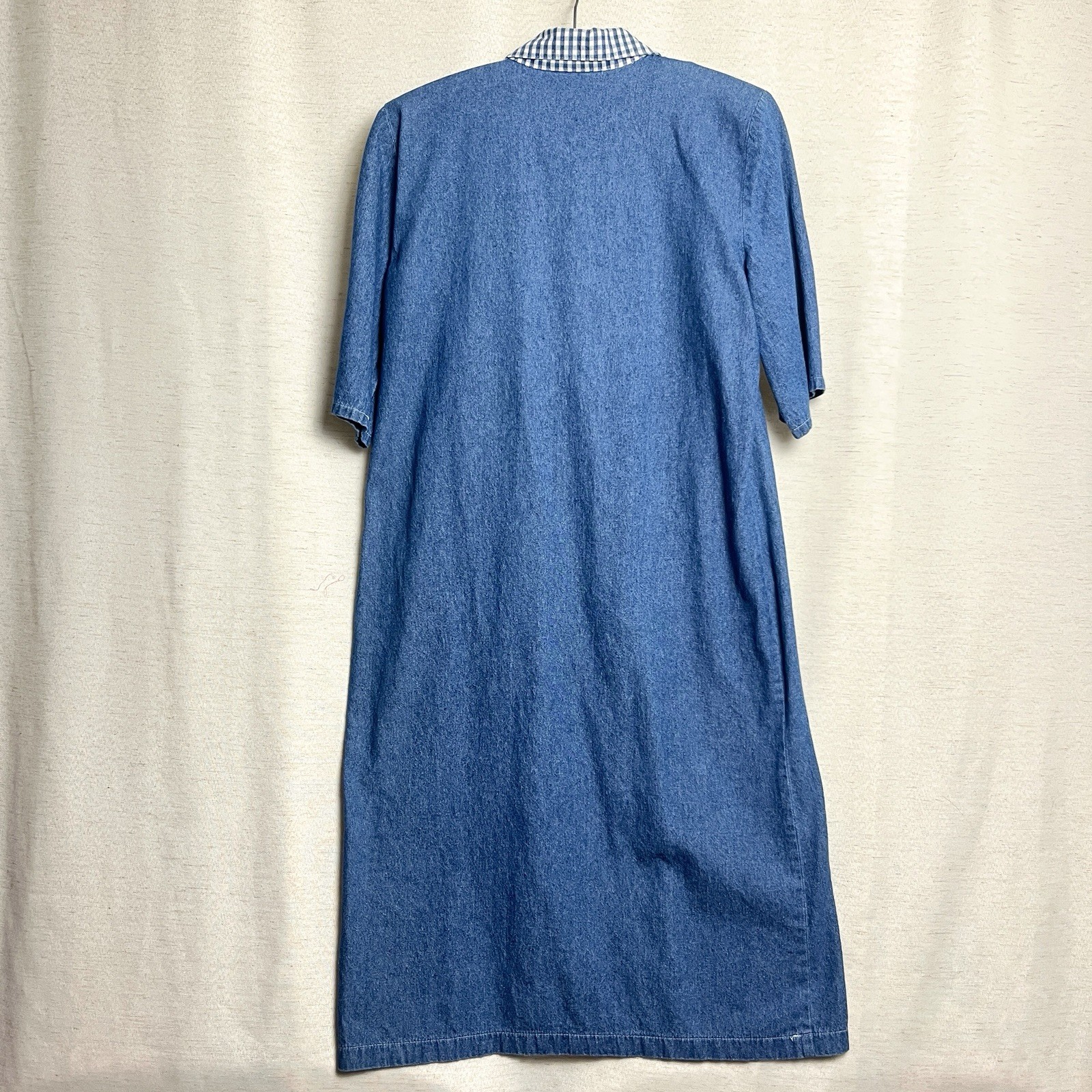 VTG New Looks California Denim Dress Prairie Cottage Core 70’s Western Sz 10