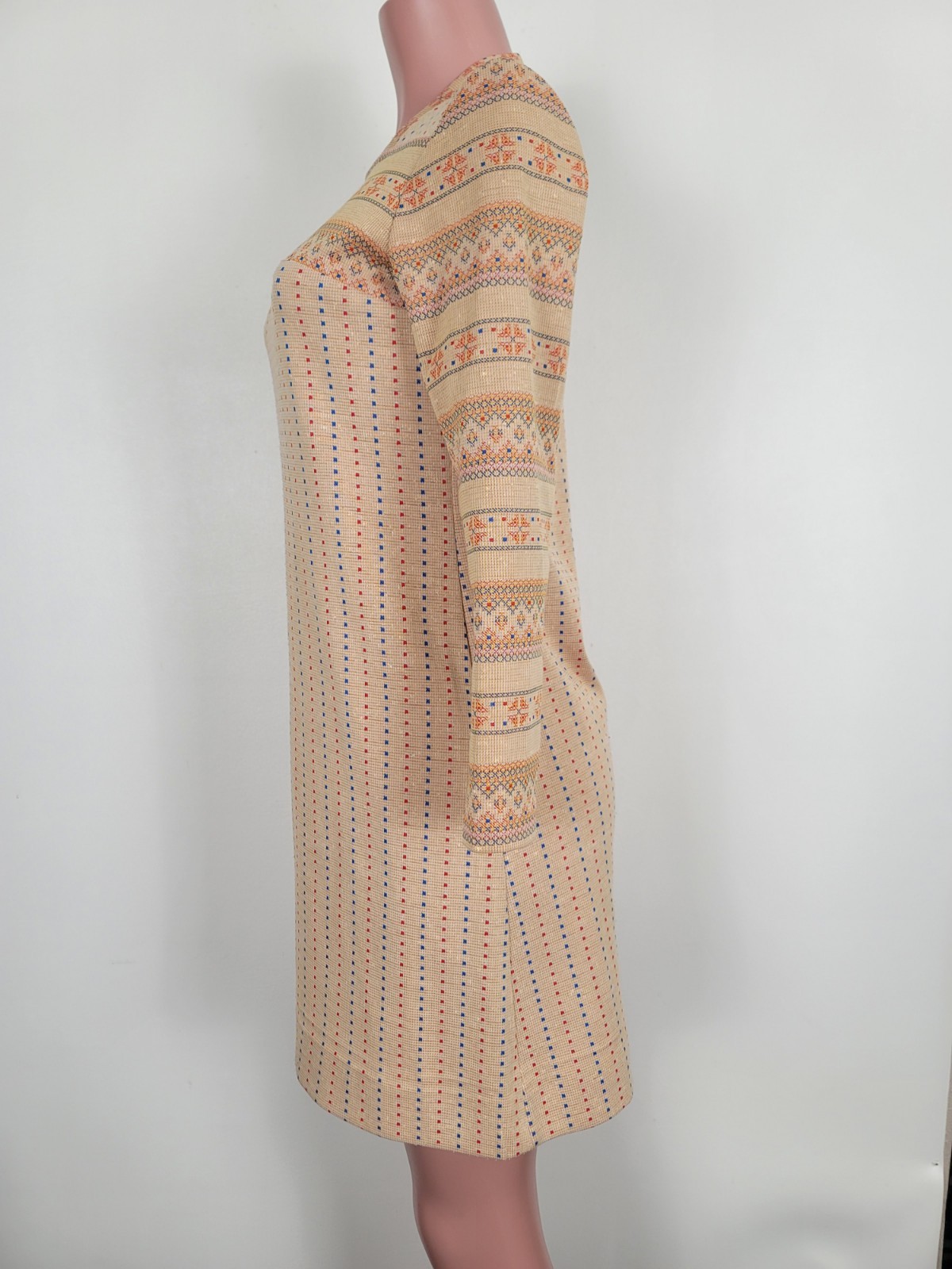 Women’s Vintage 60’s Era GAY GIBSON Short Dress Pop Culture Mod Gogo Size 8
