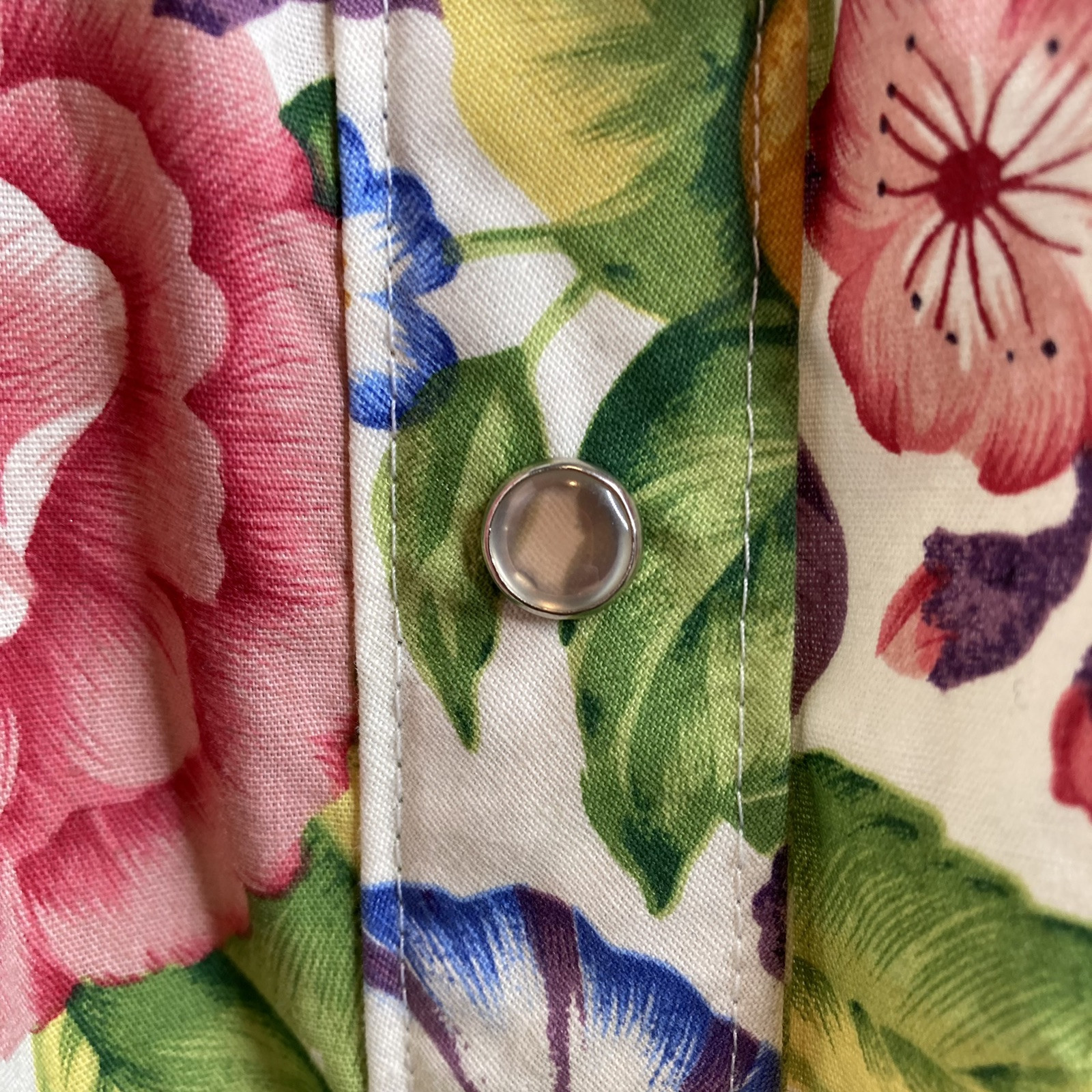VTG 70s Carole Rainbow Floral Button Front Kaftan Dress Size S Lounge Housecoat