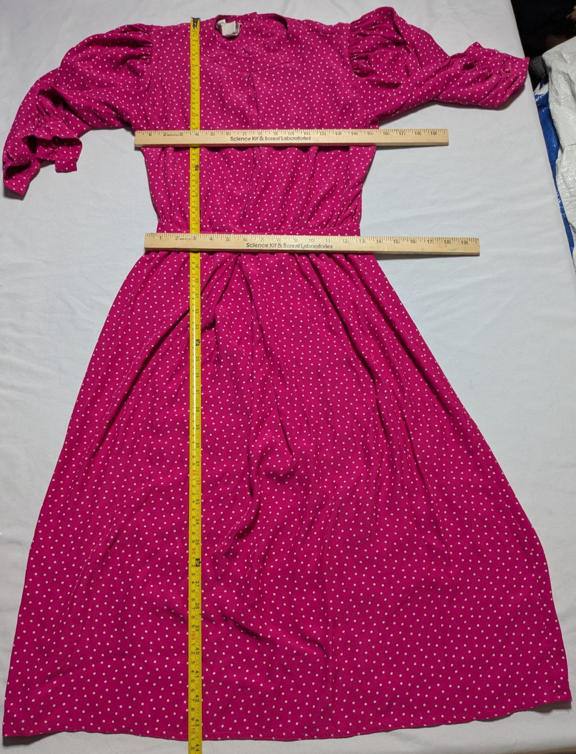 VTG 80s MAGGY LONDON BY JEANNENE BOOHER Pink Floral Polka Dot Dress – Women 6