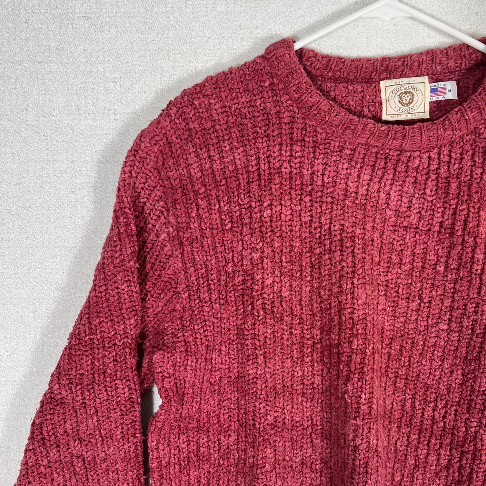 Vintage Gregory John Pullover Sweater Womens Medium Made In USA Normcore
