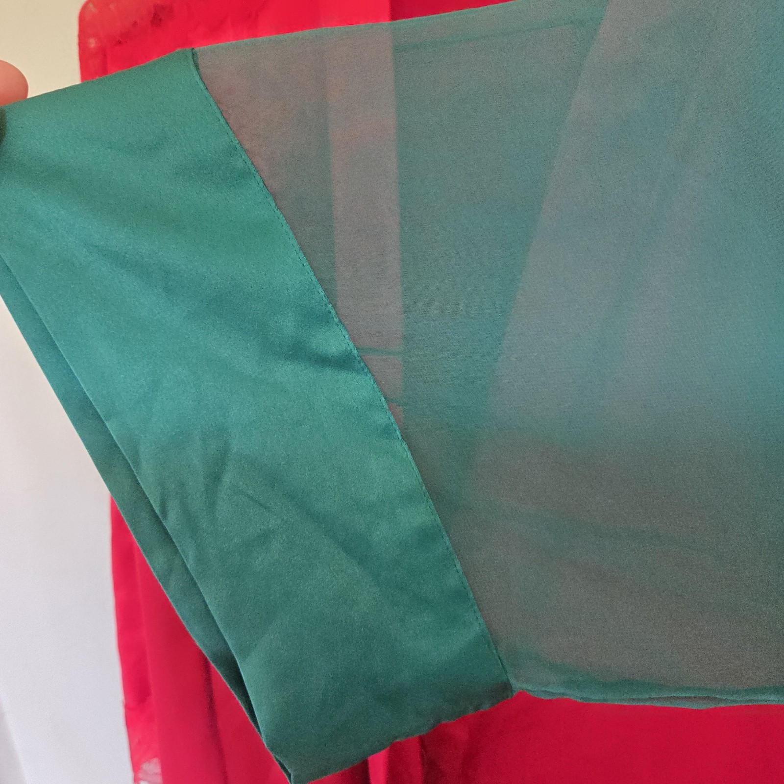VTG Victoria’s Secret Gold Label Robe Lot Of 2 Emerald Green Red Stunning XL XXL