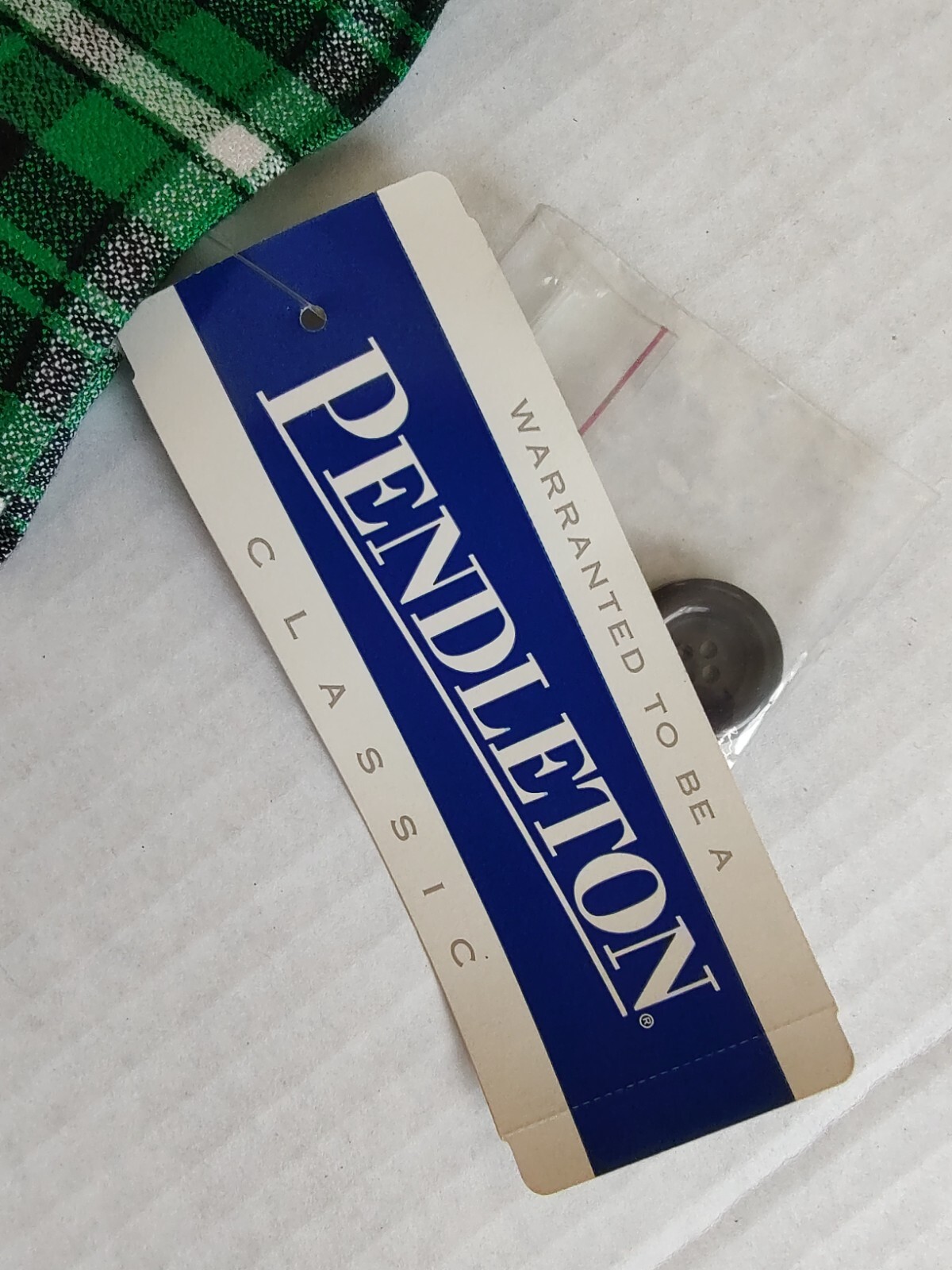 VGT 90’s Pendleton Classic Blazer Jacket Plaid Double Breasted Womens Sz 10 NOS
