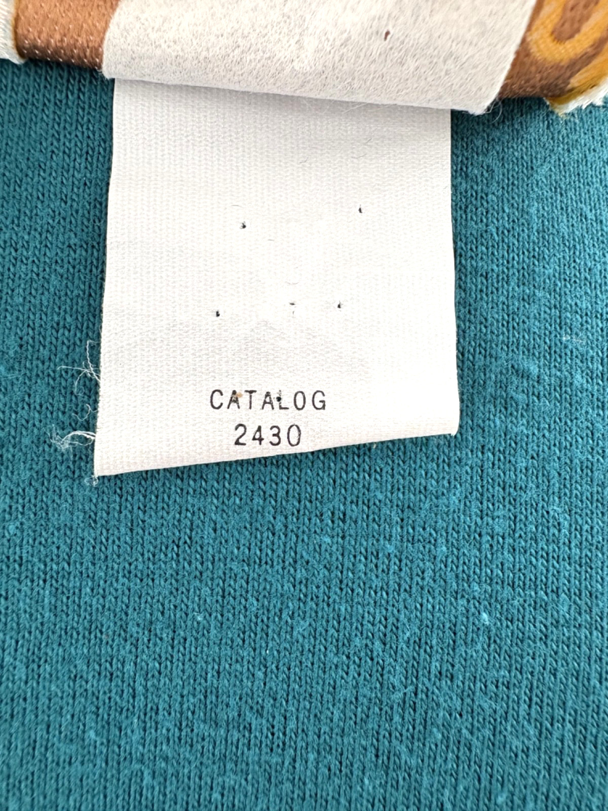 Vintage Alain Toussaint Teal Hue Shift Silhouette Dress