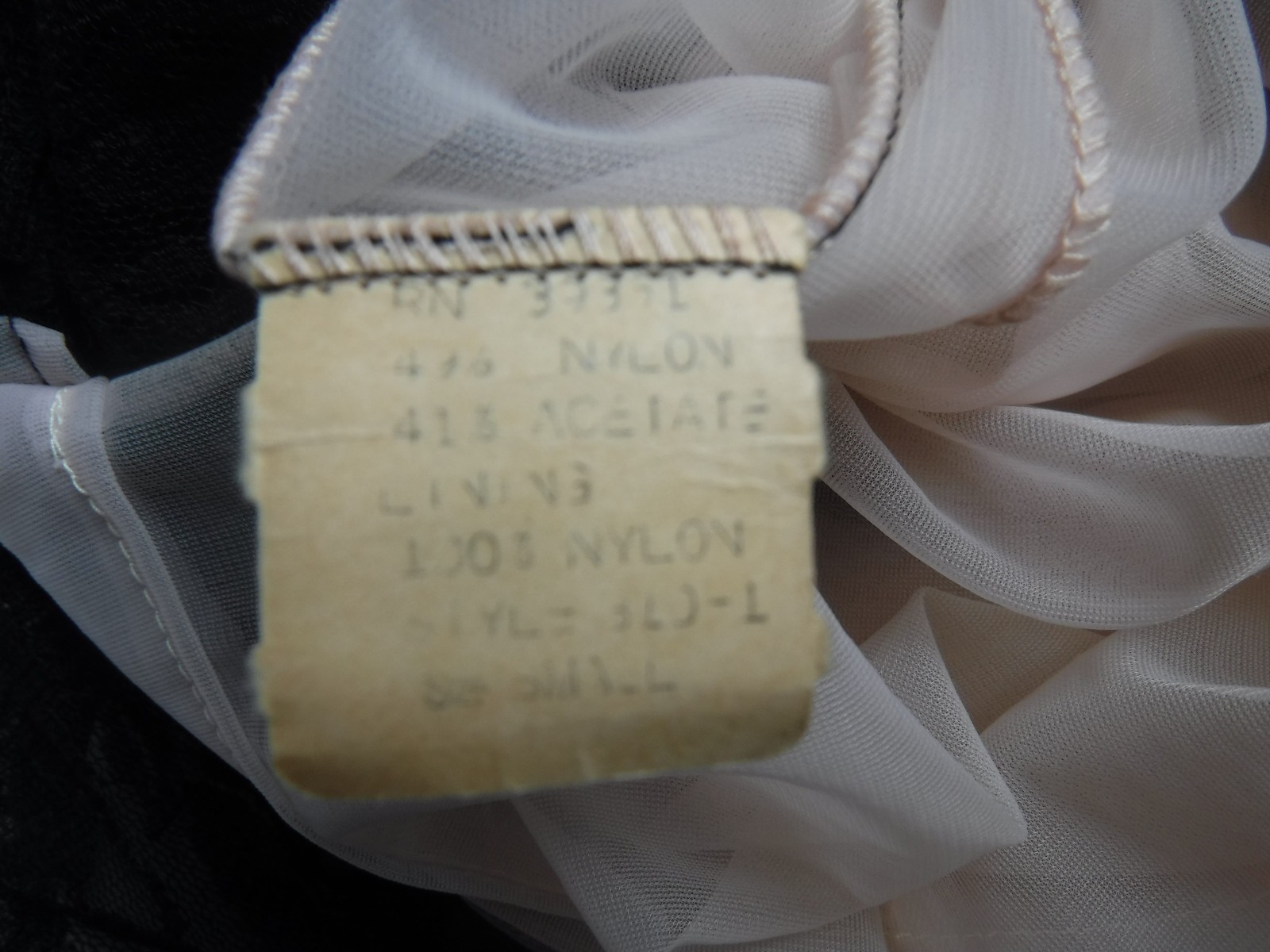 Gorgeous & Rare! VTG 60’s Jenelle of California Lingerie Lace Chiffon Lined S/M