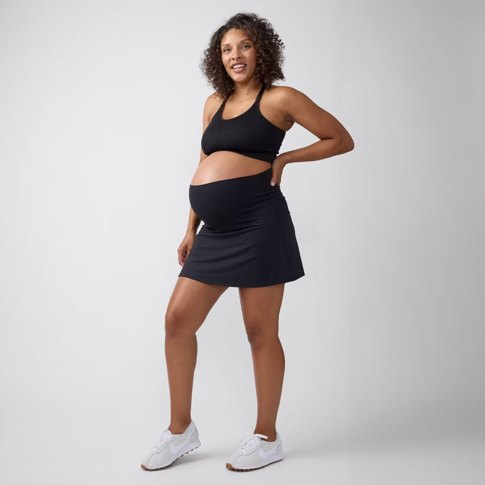Ingrid & Isabel Everyday Maternity Active Skort – Black L